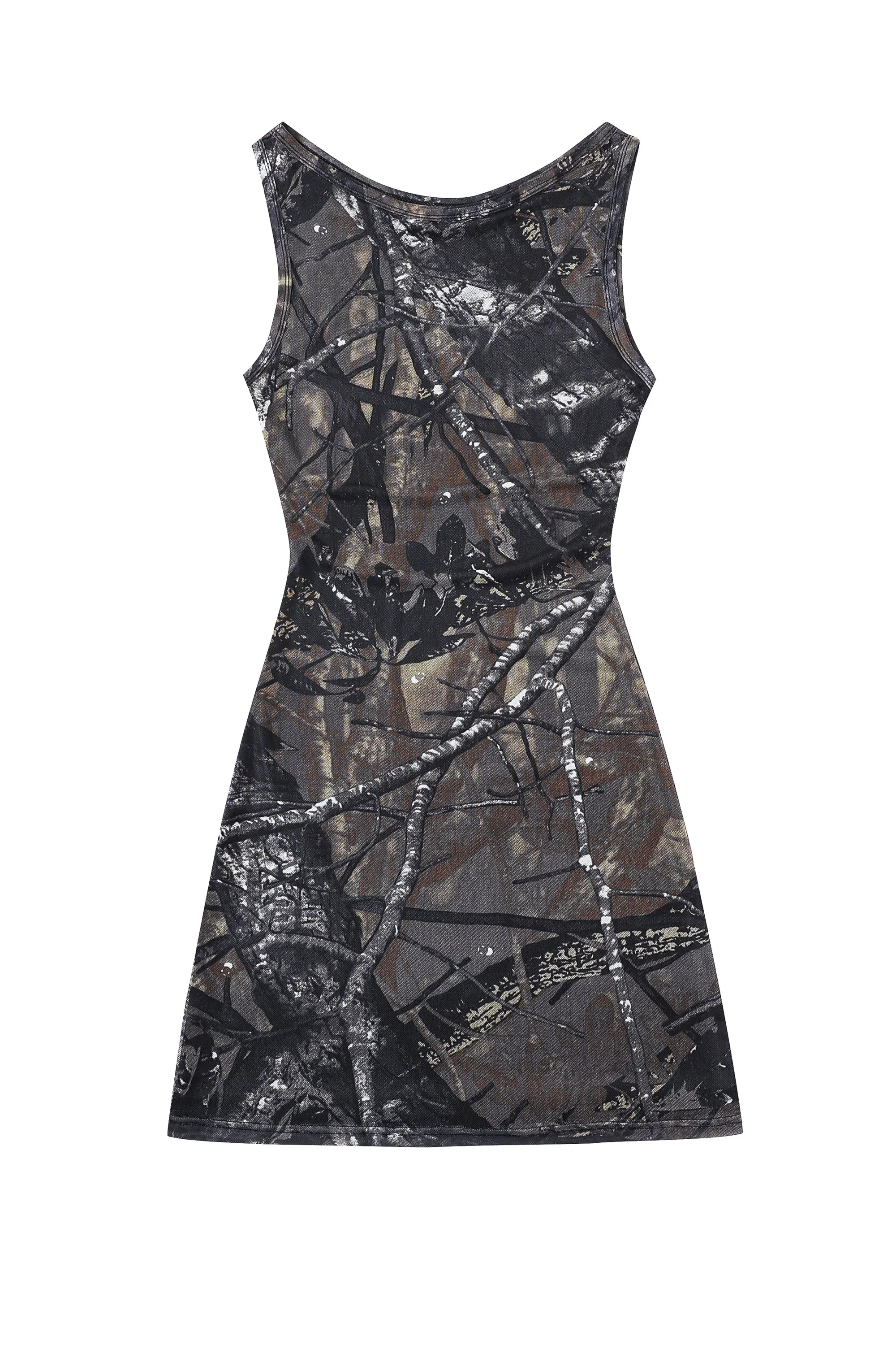 1 left - Forest Camo Mesh Mini Dress sold by Fashion Brand Company product image thumbnail 2