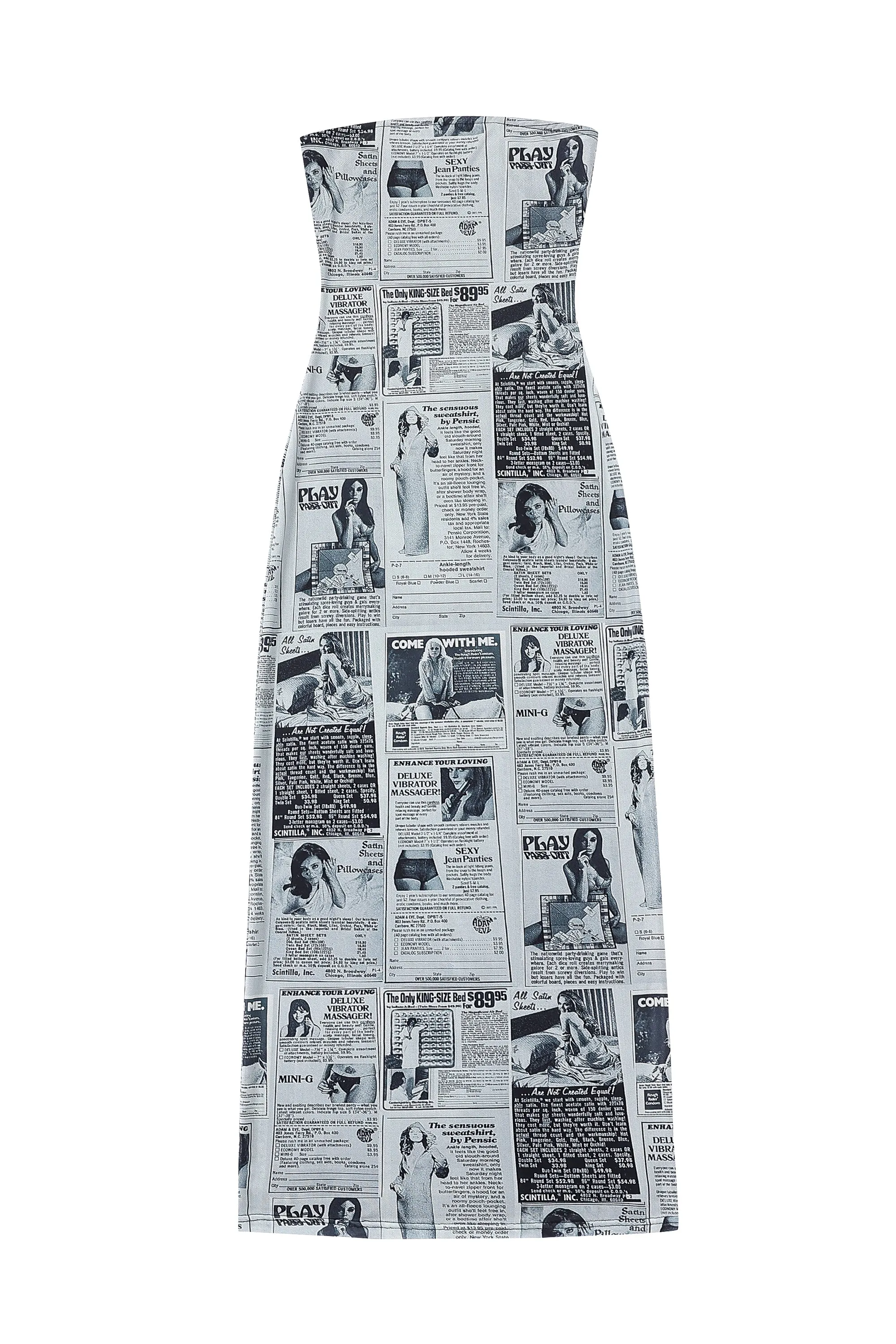 1 left - Back Pages Mesh Strapless Dress sold by Fashion Brand Company product image thumbnail 3