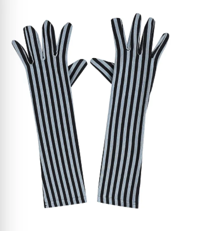 Germaphobe Gloves Blue Stripe sold by Fashion Brand Company