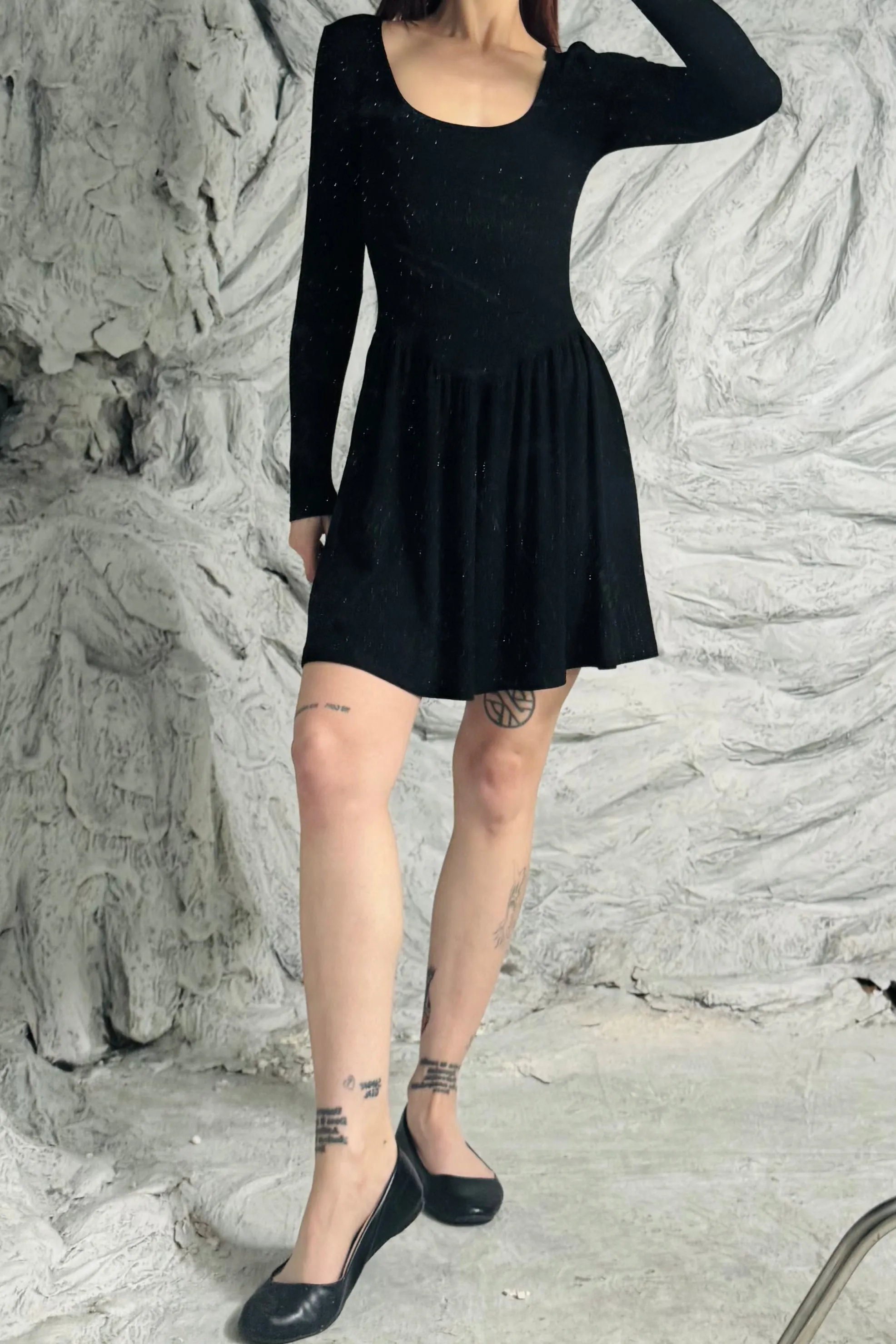 SAMPLE #104 - S Black Tencel Mini Travel Dress sold by Fashion Brand Company