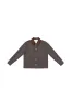 Unisex Choo Choo Jacket Brown Striped Denim sold by Fashion Brand Company