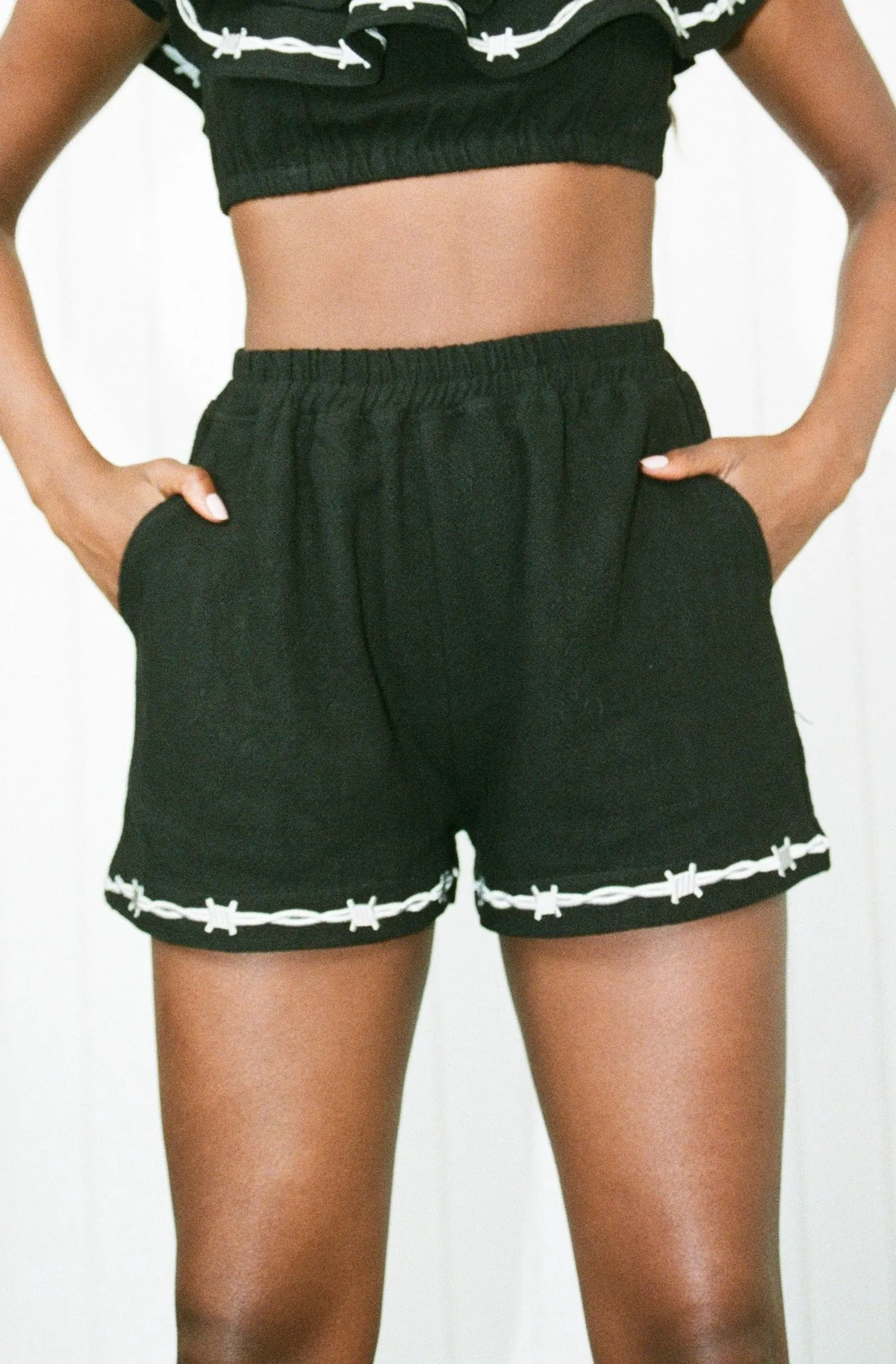 Pammy Thick Linen Shorts sold by Fashion Brand Company