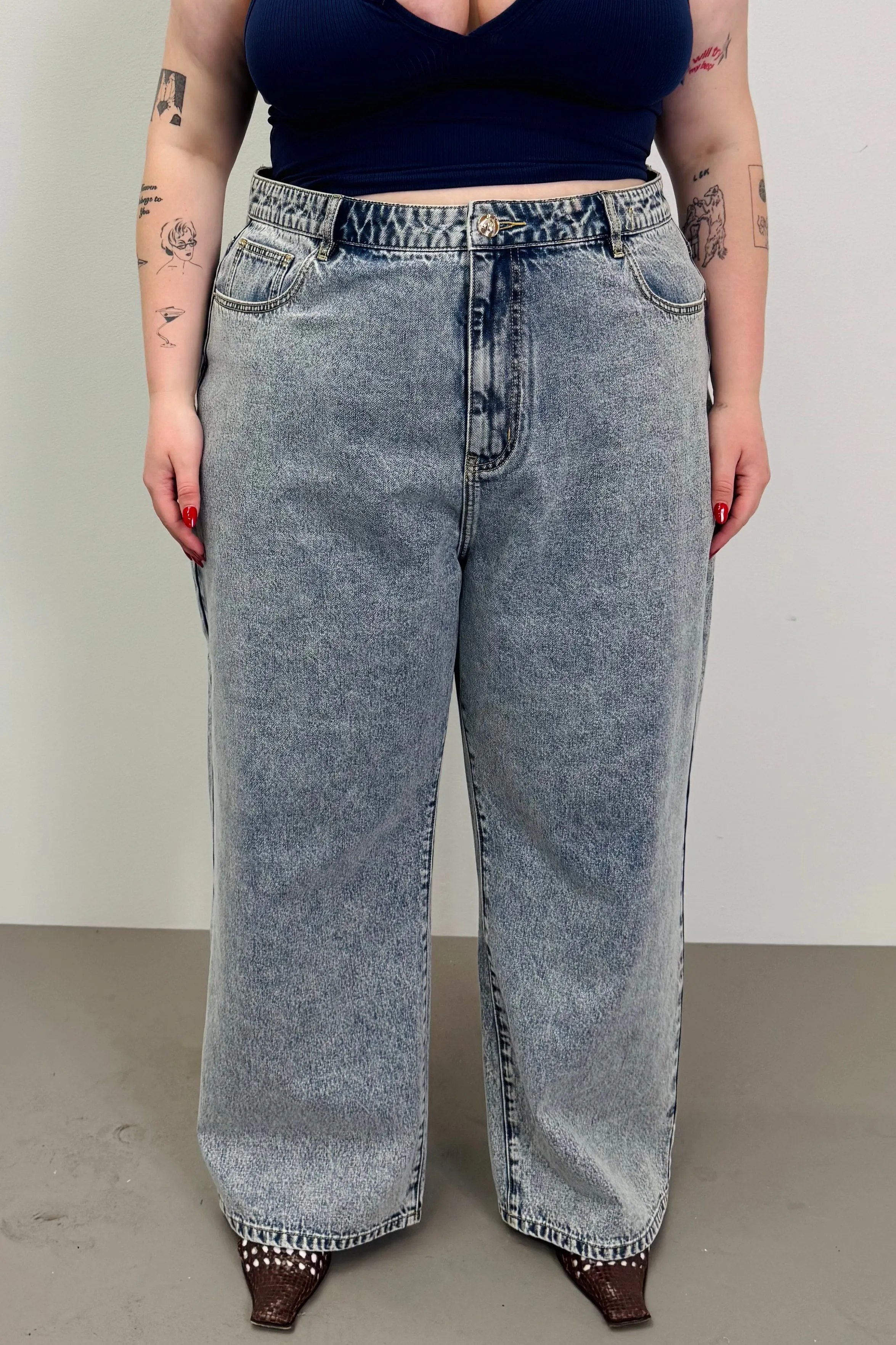 SAMPLE #127 - 2X Acid Wash Cotton Jeans sold by Fashion Brand Company