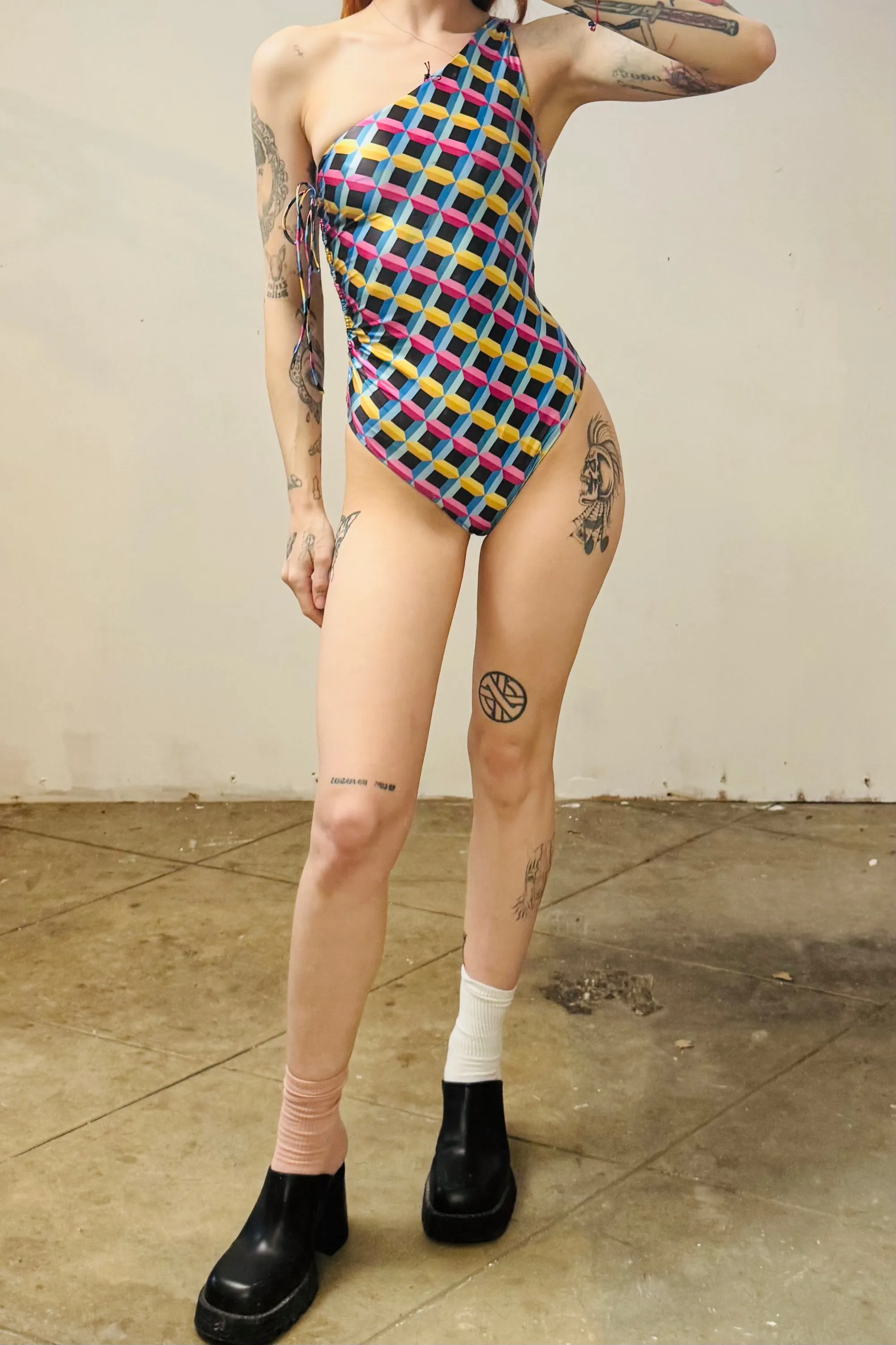 SAMPLE #184 - S Geometric swimsuit sold by Fashion Brand Company product image thumbnail 3