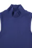 Mock Neck Tencel Rib Tank Navy sold by Fashion Brand Company