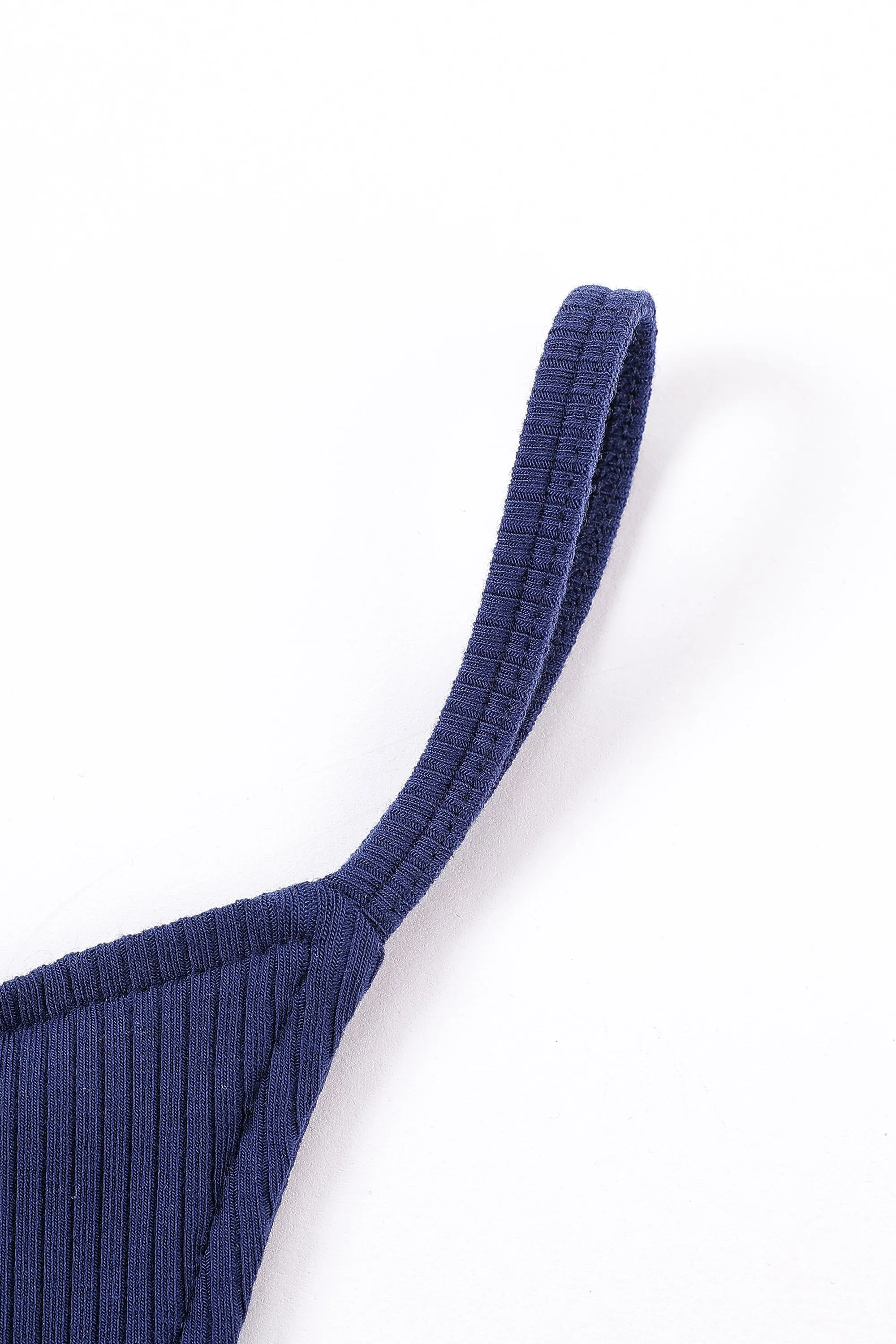 5 left - Kimmie Tencel Rib Micro Thong Navy sold by Fashion Brand Company product image thumbnail 4