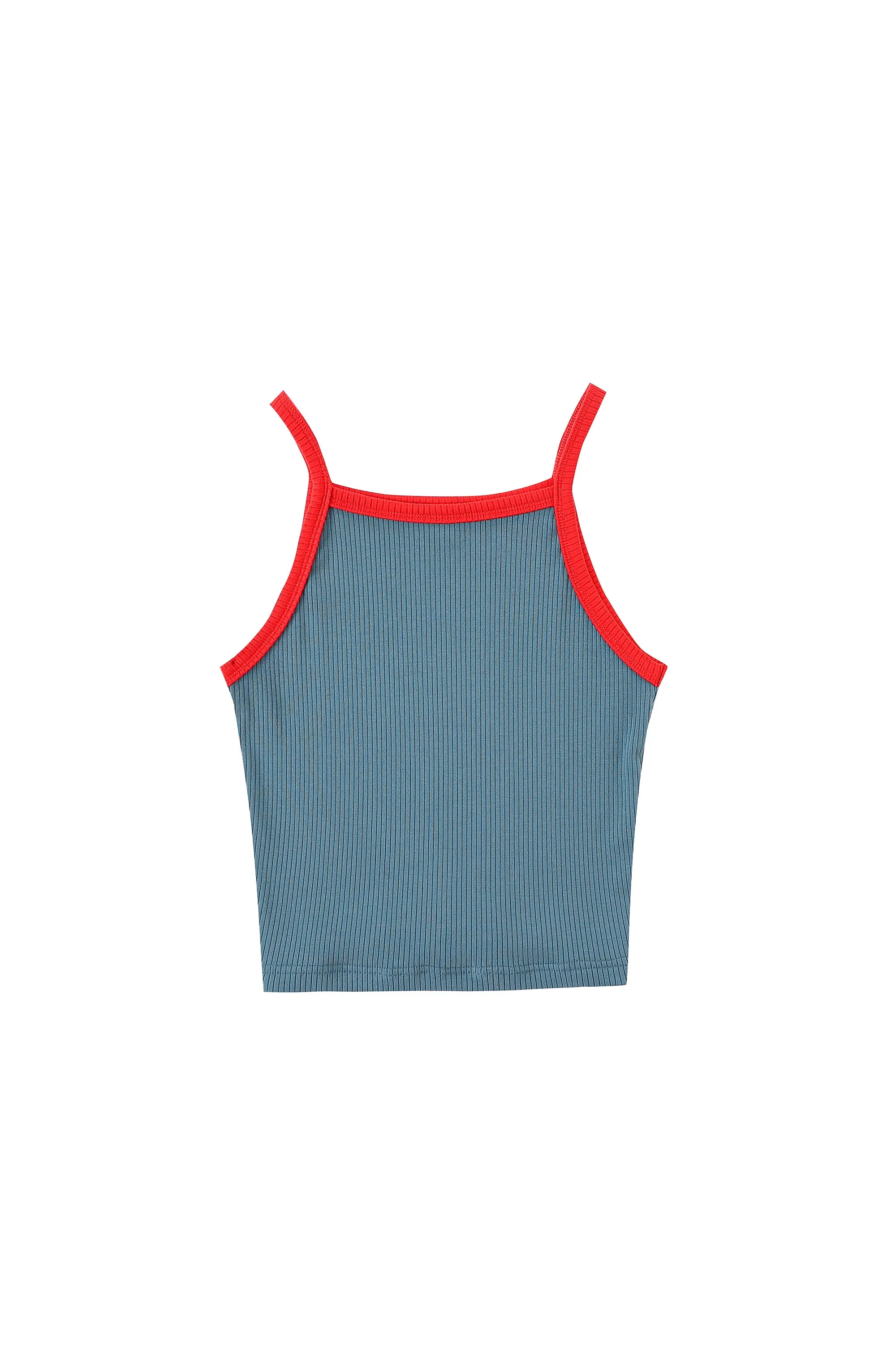 1 left- Camp Tank Tencel rib Dusty Dolphin/Maraschino sold by Fashion Brand Company product image thumbnail 3