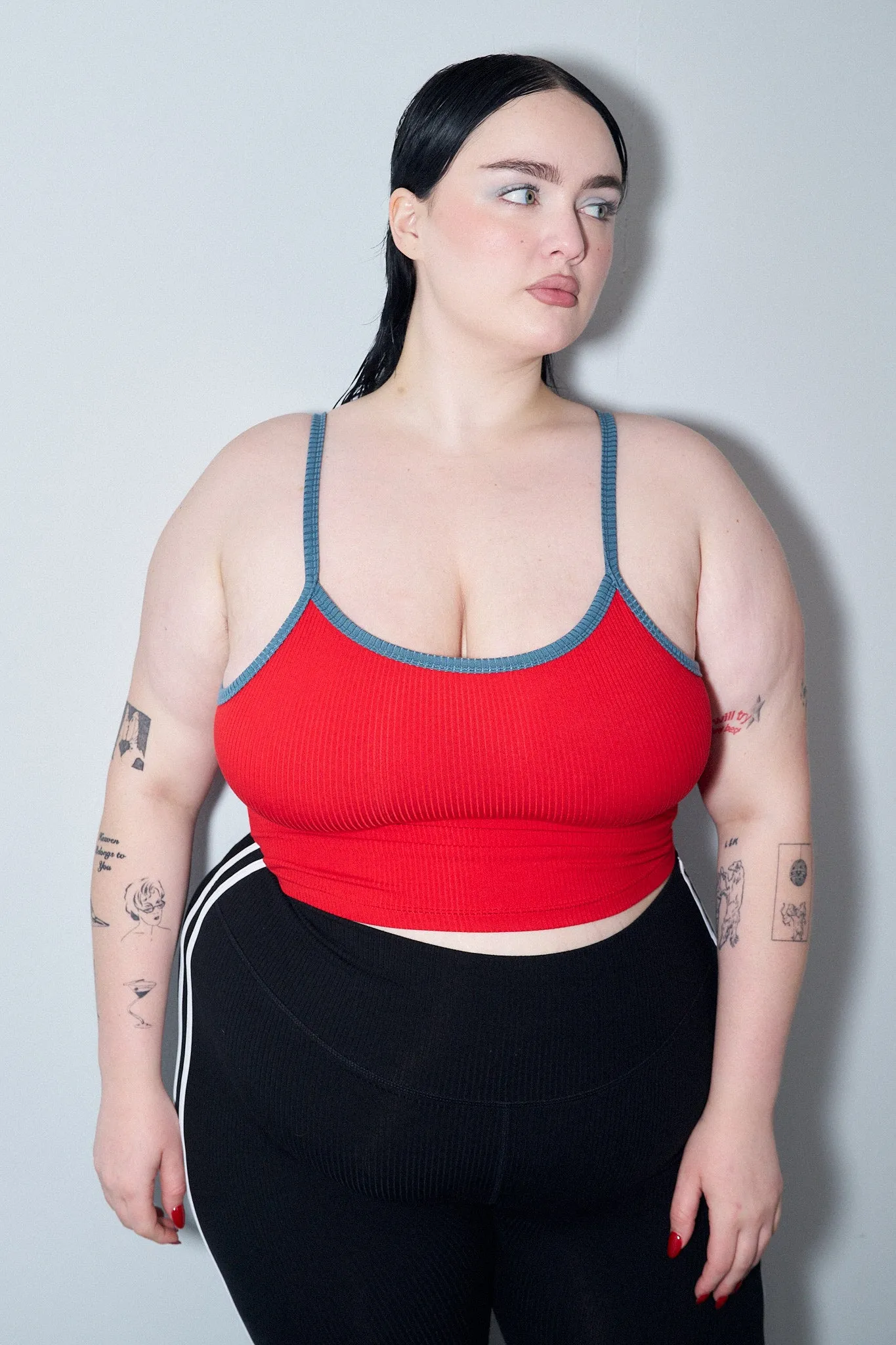 5 left - Camp Tank Tencel Rib Maraschino/Dusty Dolphin sold by Fashion Brand Company product image thumbnail 2