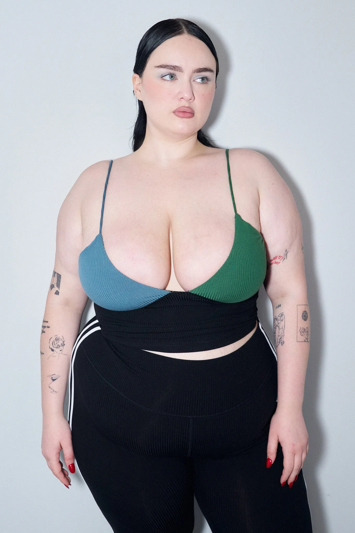 The Date Cami Tencel Rib Blue/Green sold by Fashion Brand Company