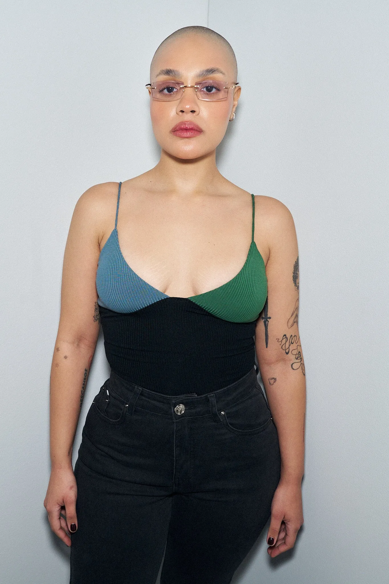 The Date Cami Tencel Rib Blue/Green sold by Fashion Brand Company product image thumbnail 4