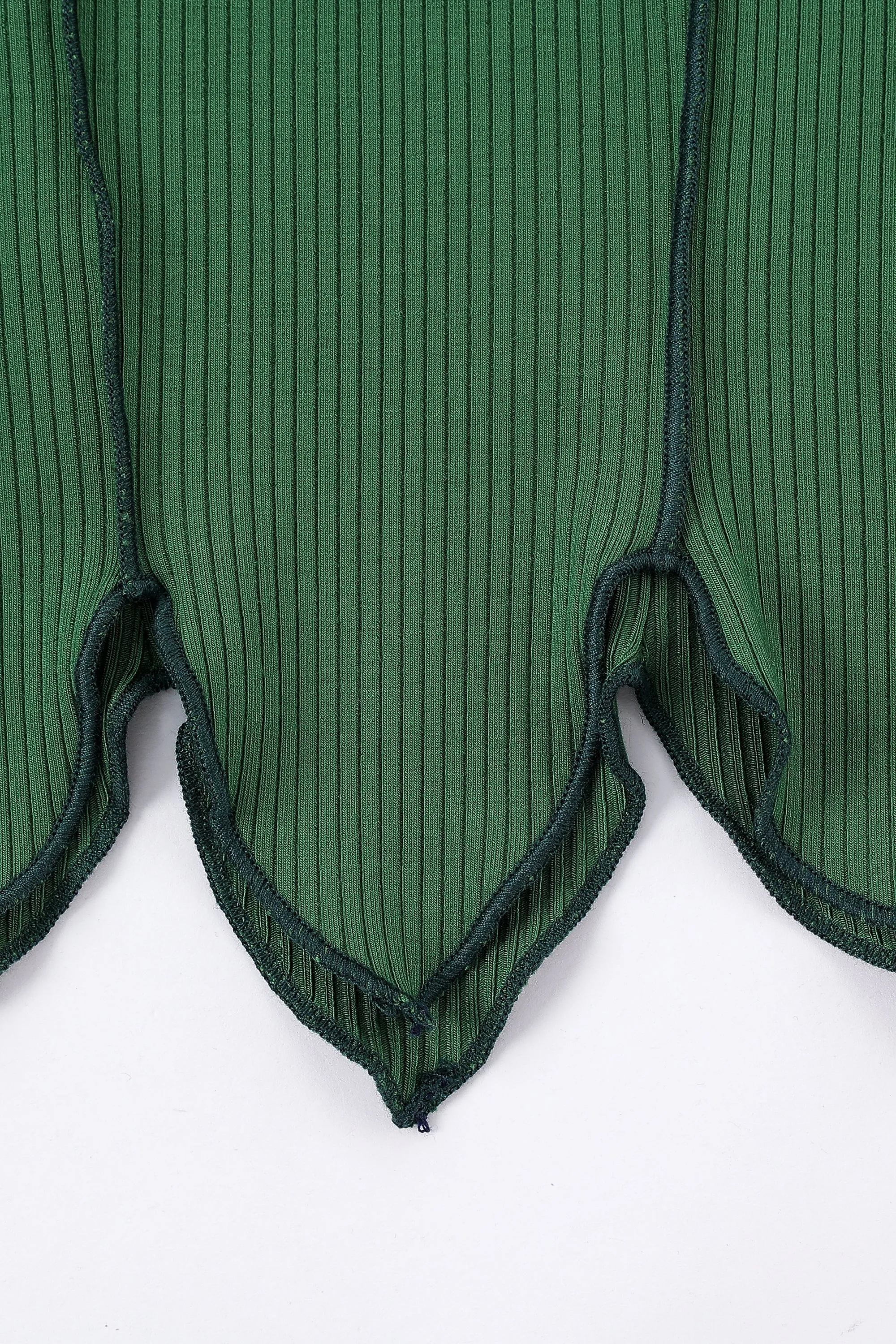 Green Leaf Tencel Rib Long Sleeve sold by Fashion Brand Company product image thumbnail 5