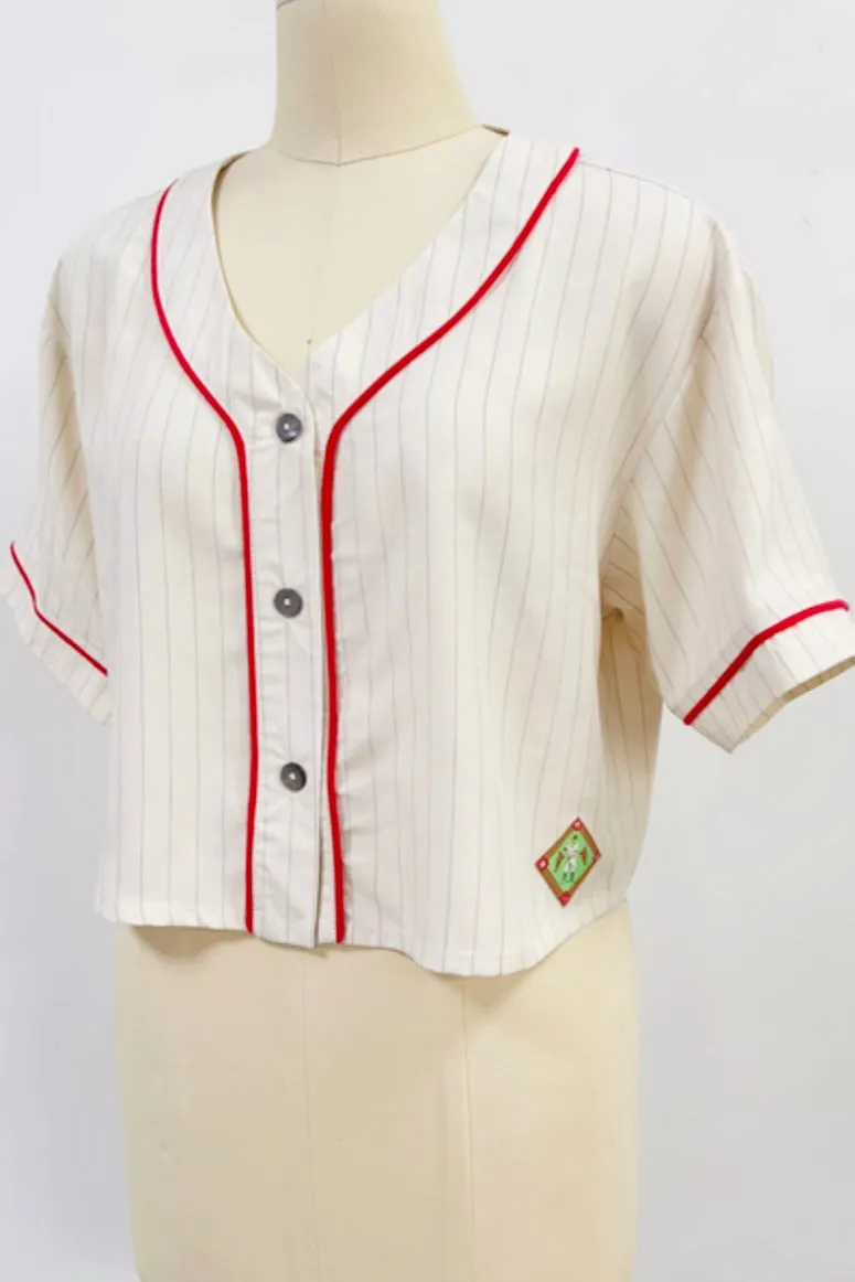 SAMPLE #212 - M Baseball Crop Top sold by Fashion Brand Company