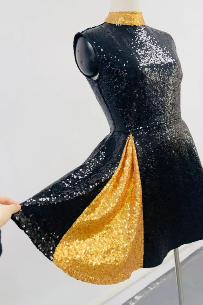 SAMPLE #191 - M Sequin Cheer Mini Dress sold by Fashion Brand Company product image thumbnail 2