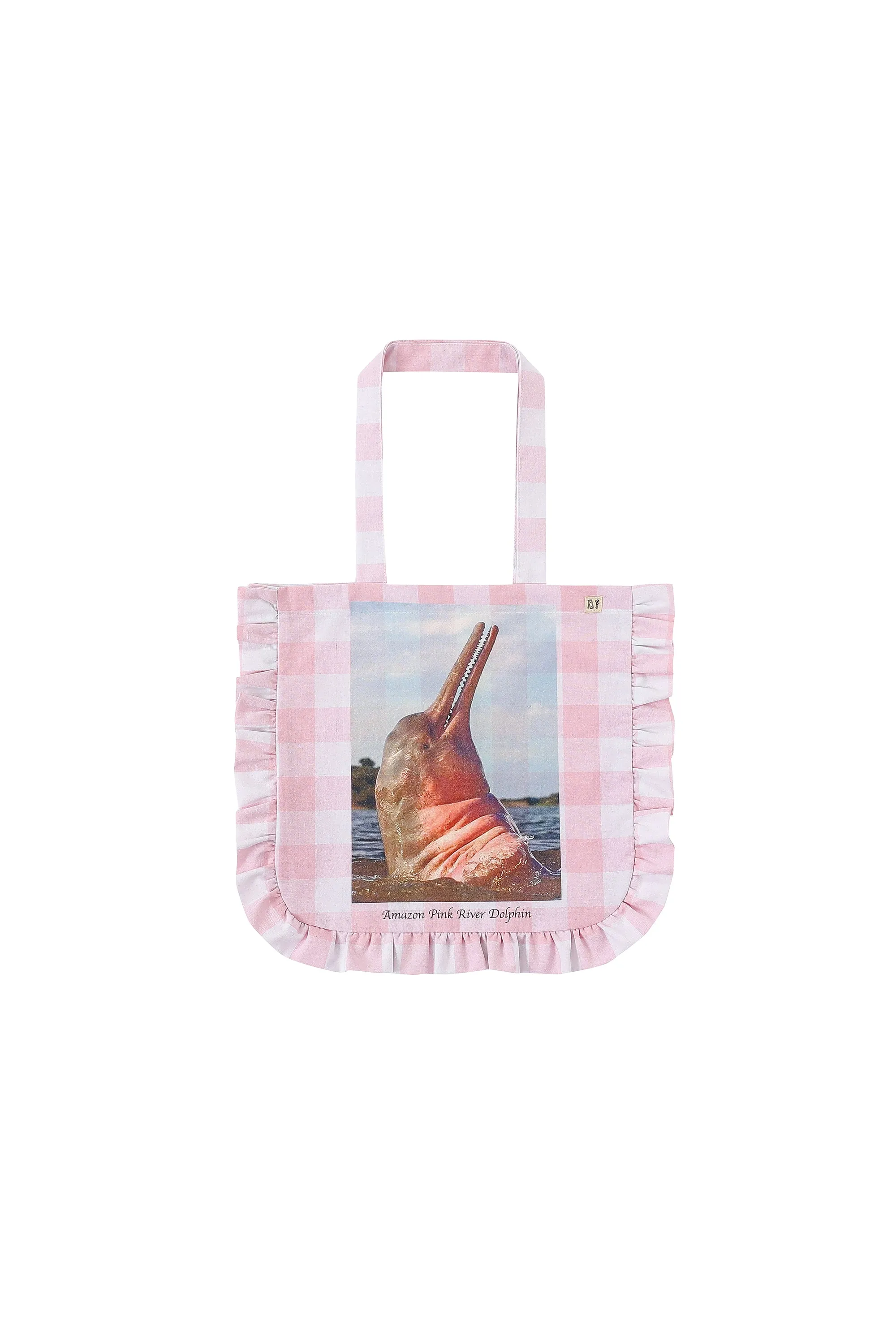 Gingham Amazon Pink River Dolphin Bag sold by Fashion Brand Company product image thumbnail 3
