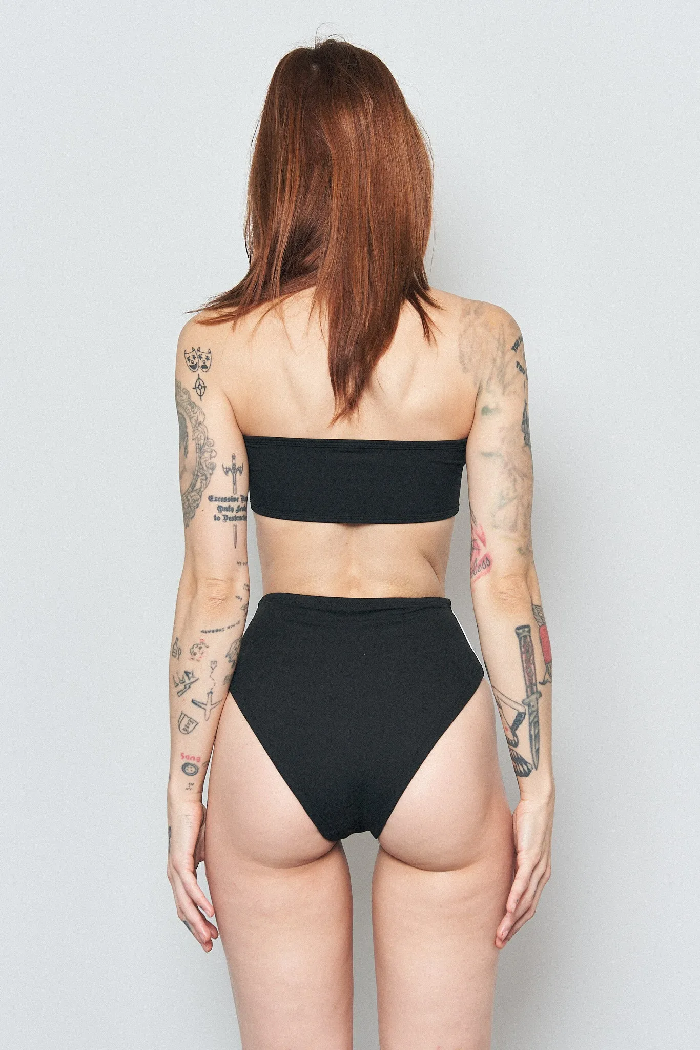 DARK GRAY Sporty Spice High Waist Bikini Bottom sold by Fashion Brand Company product image thumbnail 5