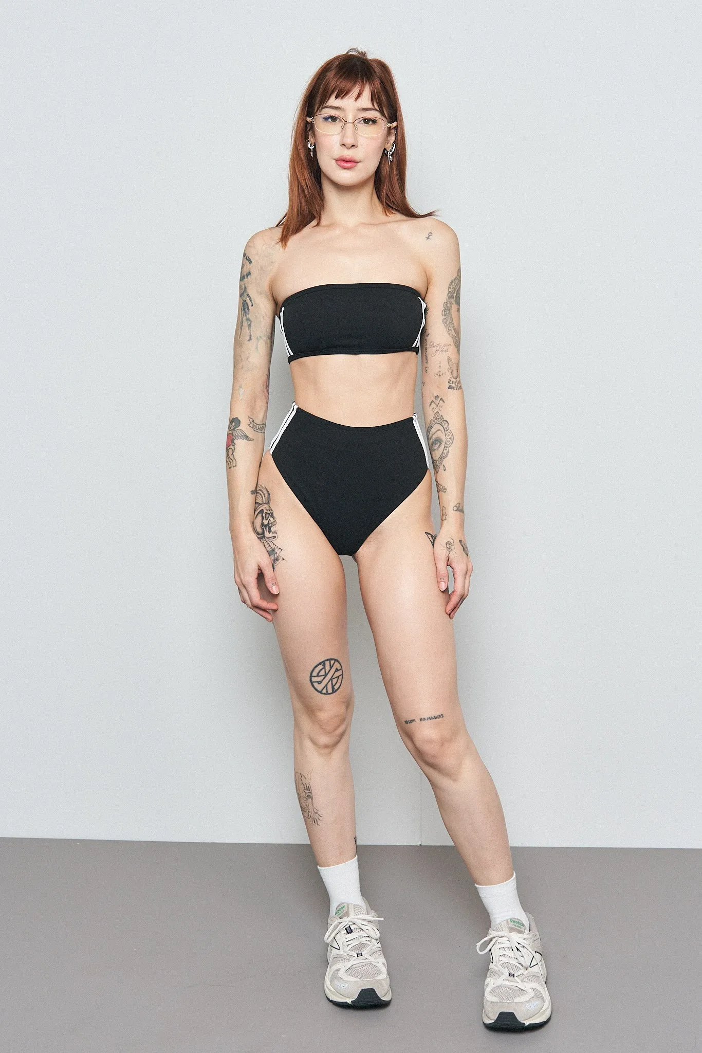 DARK GRAY Sporty Spice High Waist Bikini Bottom sold by Fashion Brand Company product image thumbnail 2