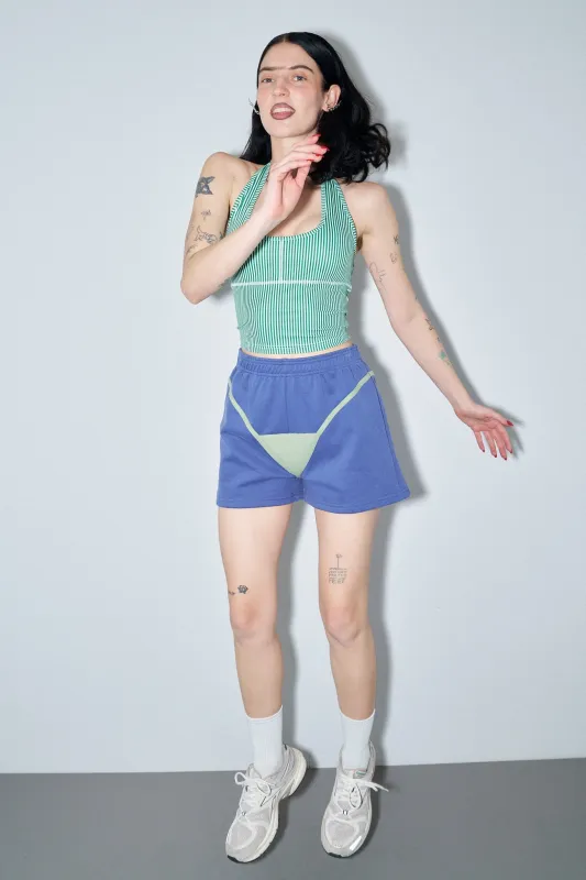 Bikini Bod Shorts Blue/Sage Green made by Fashion Brand Company