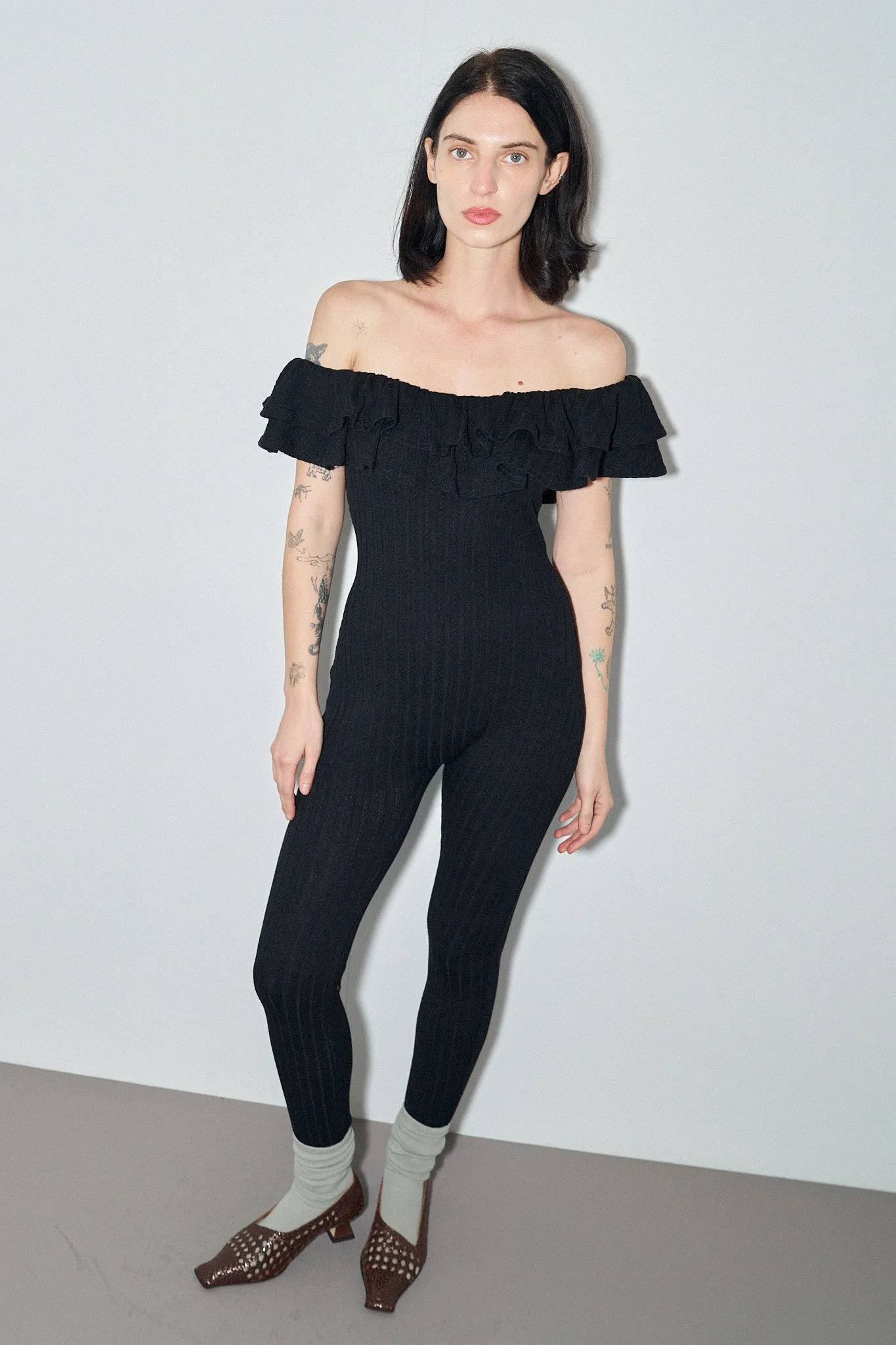 1 left - Black Knit Unmentionable Jumpsuit sold by Fashion Brand Company