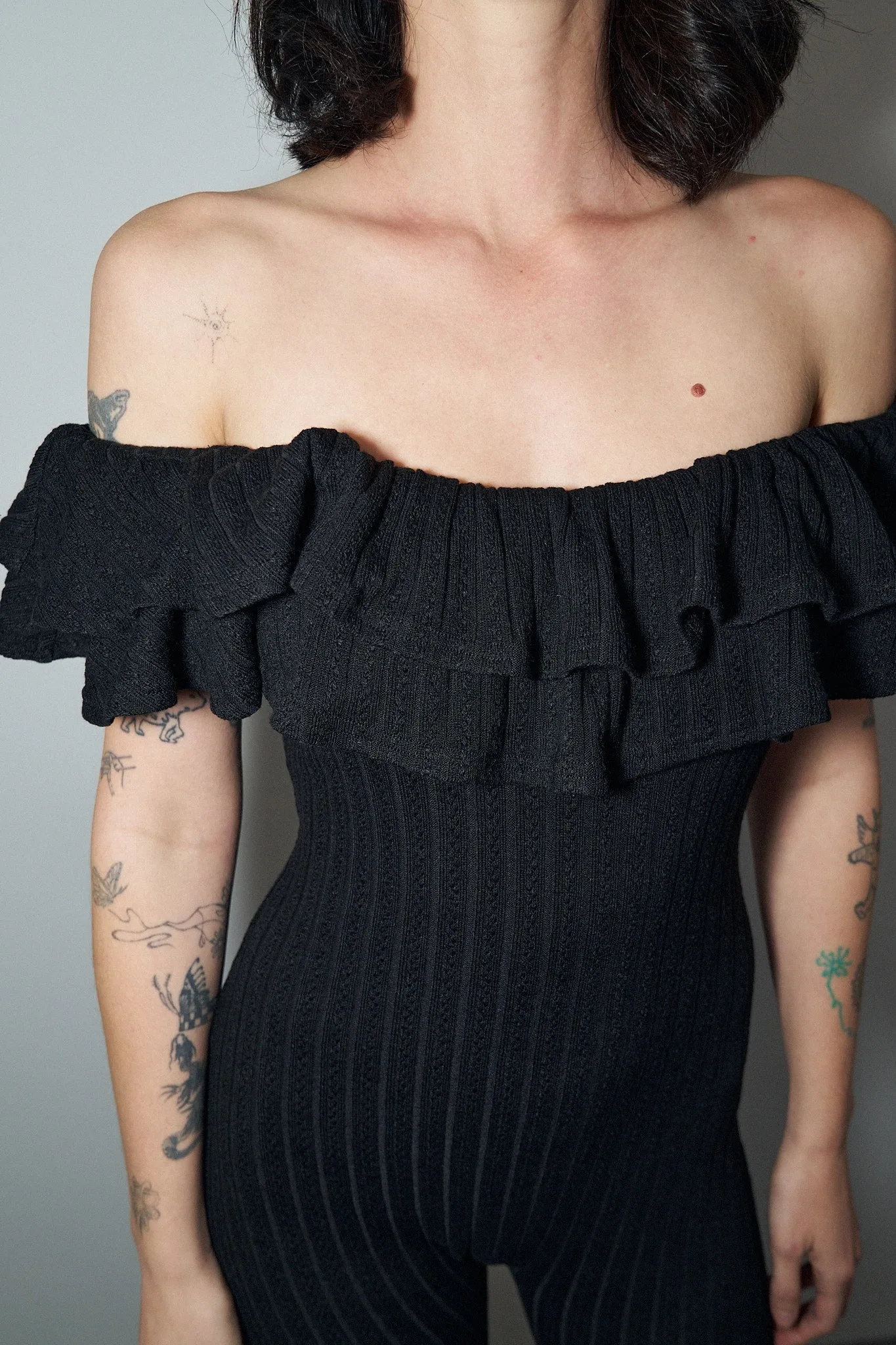 1 left - Black Knit Unmentionable Jumpsuit sold by Fashion Brand Company product image thumbnail 2