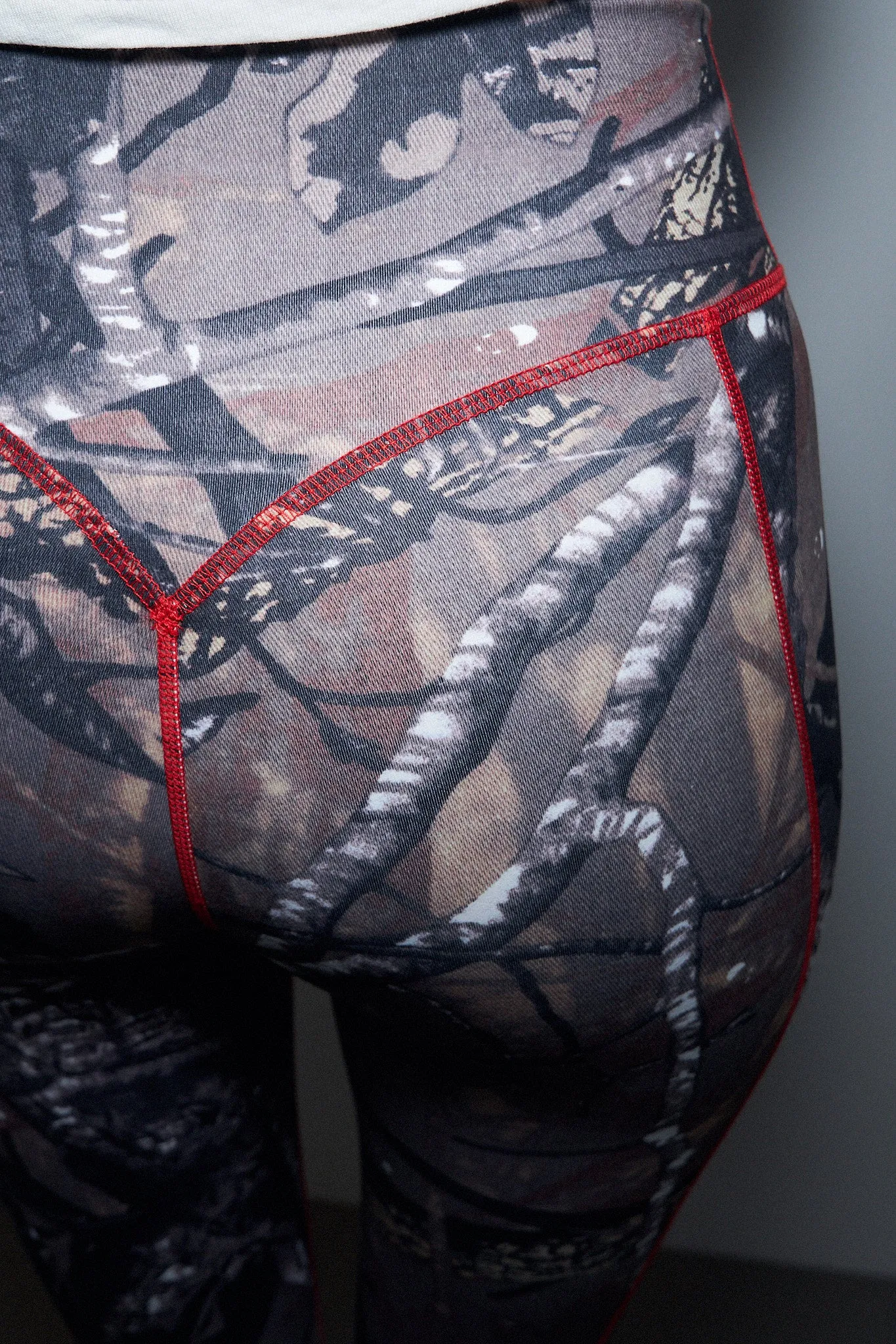 2 left - Forest Camo Red Seam Yoga Leggings sold by Fashion Brand Company product image thumbnail 5