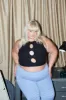3 Hole Punch Tencel Rib Crop Tank Black sold by Fashion Brand Company
