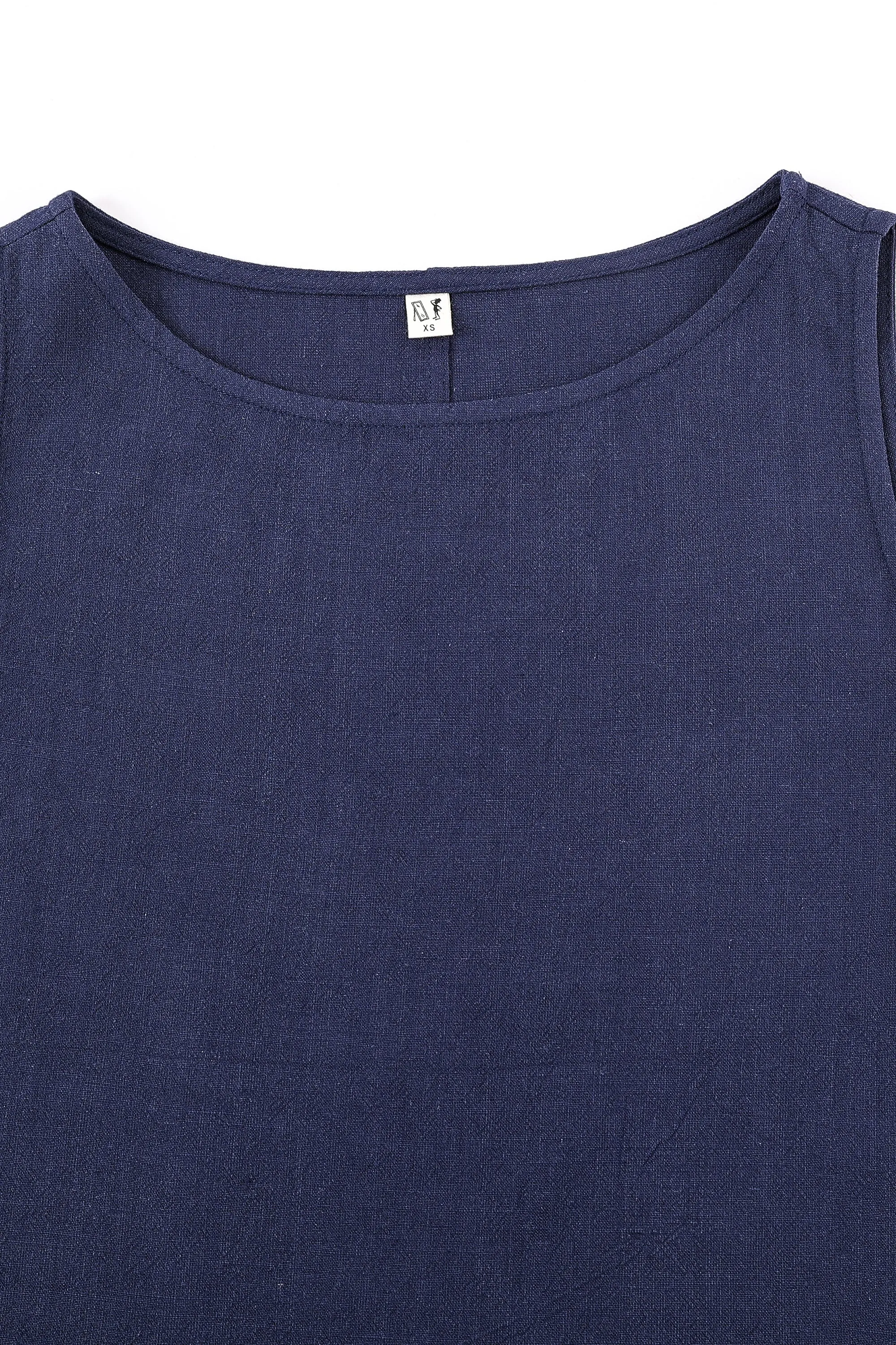 Shift Tank Soft Linen Sporty Spice Navy sold by Fashion Brand Company product image thumbnail 5