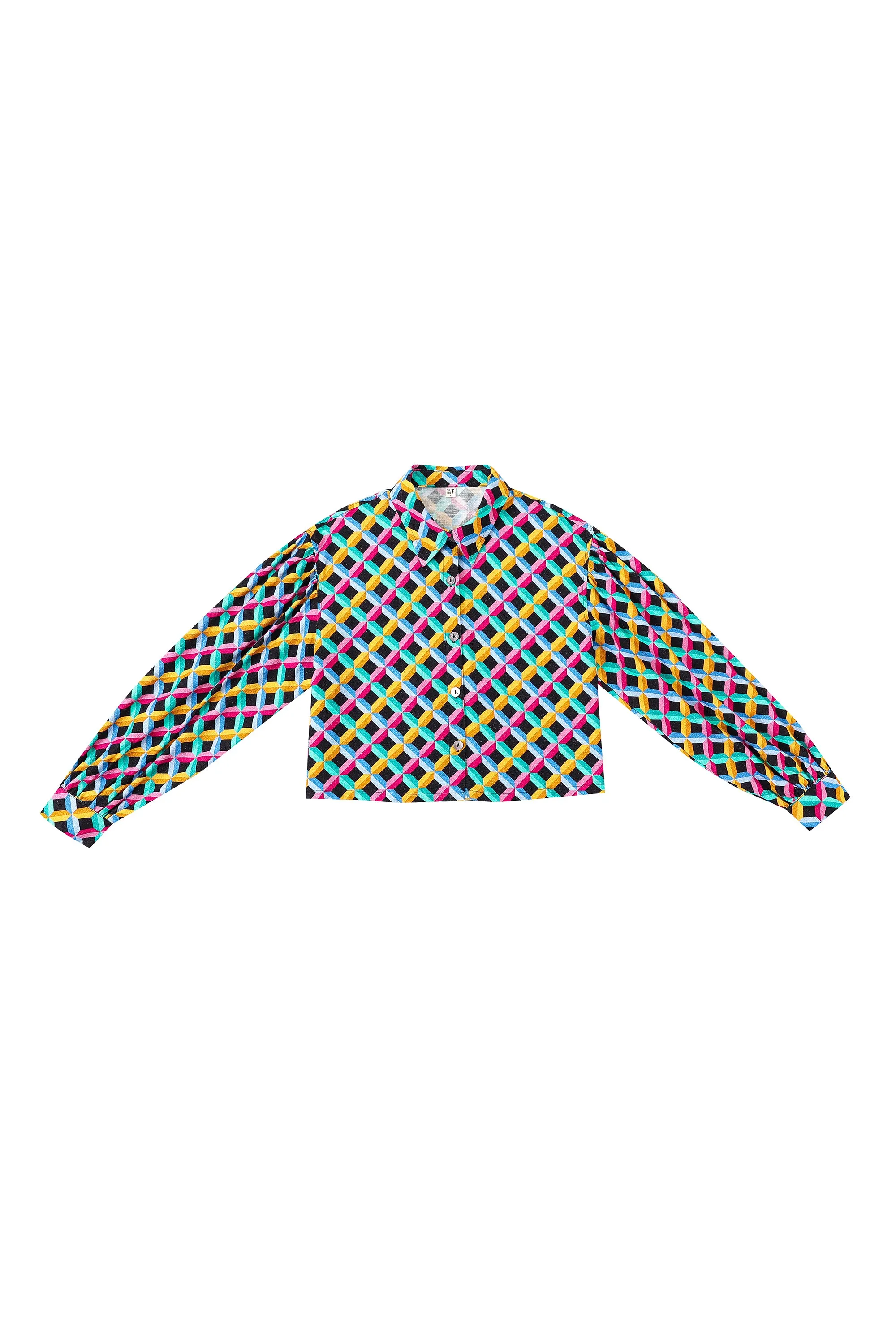 1 left - Long Sleeve Soft Linen Fantasy Blouse Screensaver sold by Fashion Brand Company product image thumbnail 3