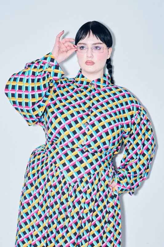 1 left - Long Sleeve Soft Linen Fantasy Blouse Screensaver made by Fashion Brand Company