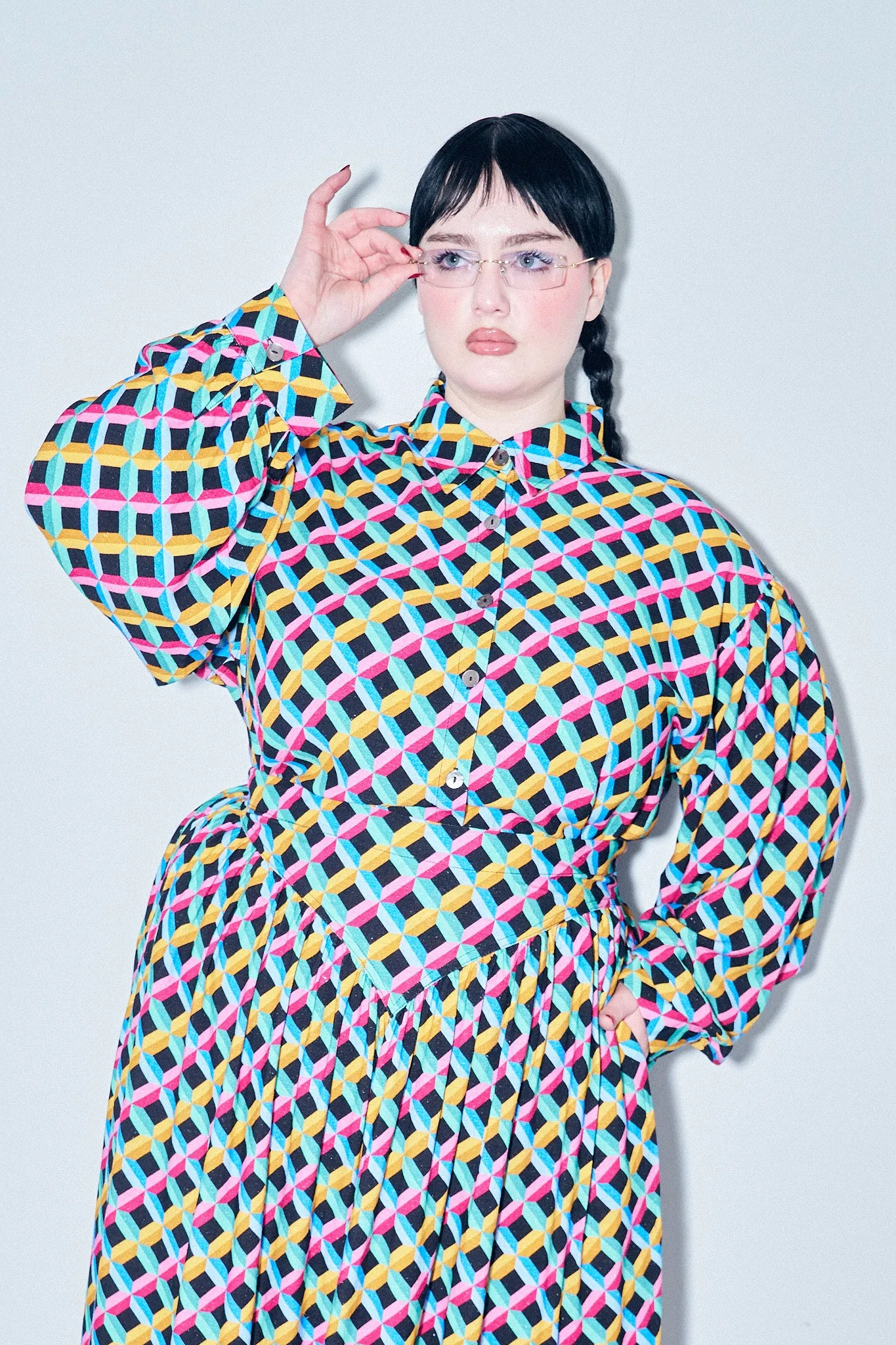 1 left - Long Sleeve Soft Linen Fantasy Blouse Screensaver sold by Fashion Brand Company