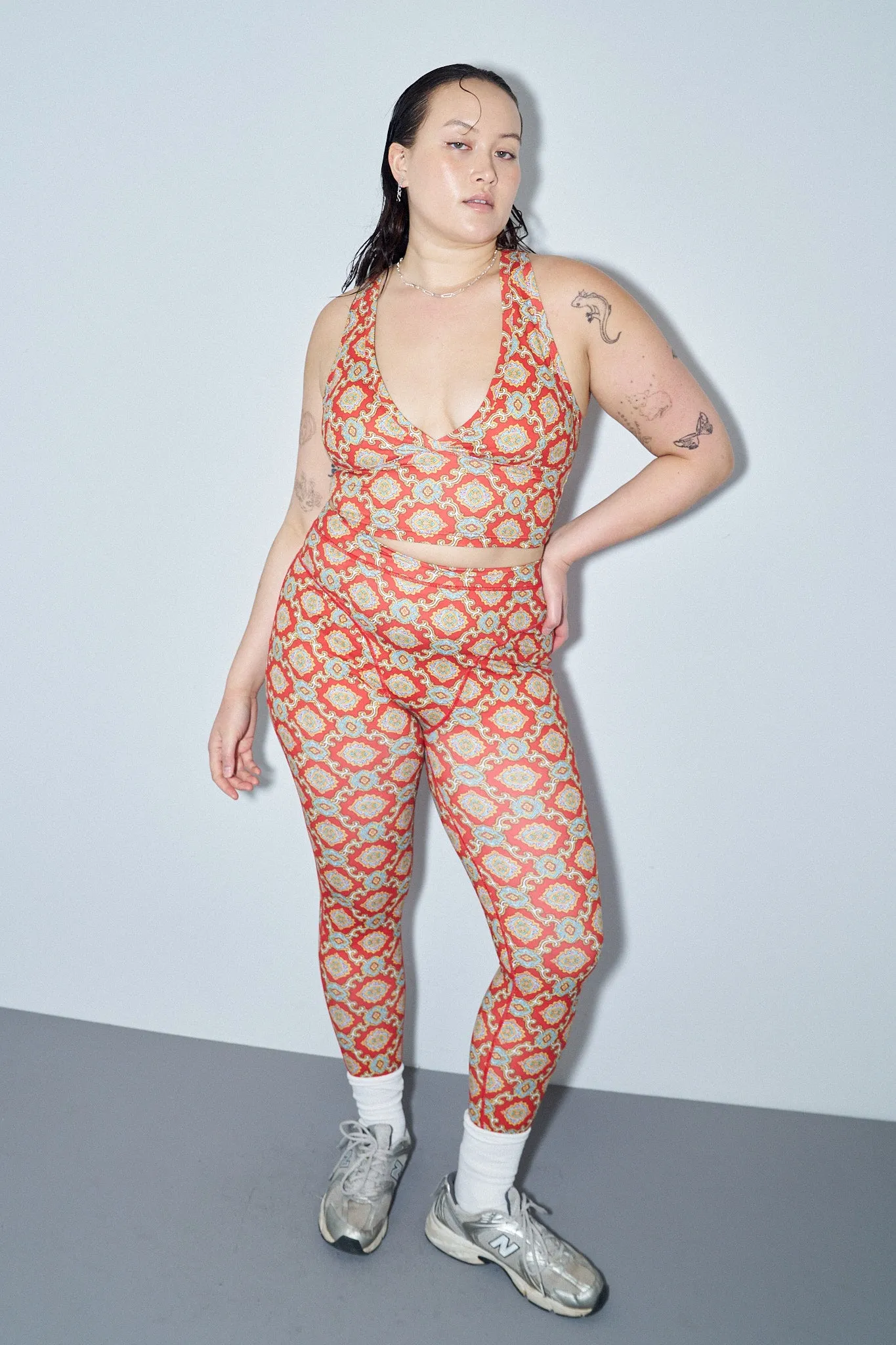 5 left - Fancy Red Couch Thong Yoga Leggings sold by Fashion Brand Company product image thumbnail 3