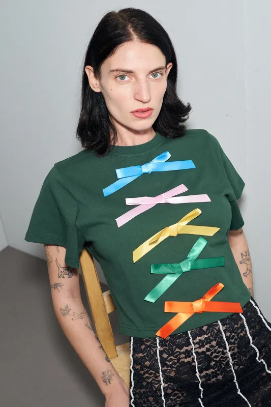 1 left - 5 Bow Green Tommy Tee sold by Fashion Brand Company