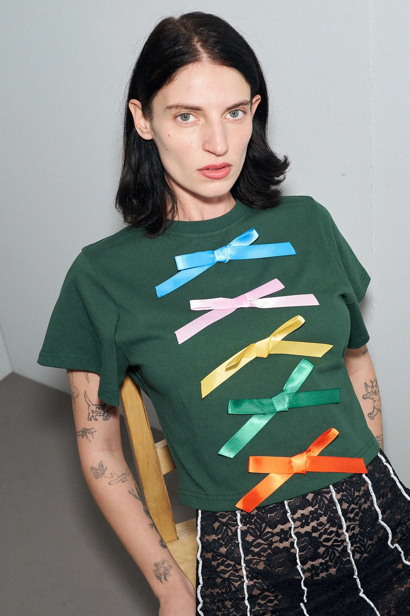 1 left - 5 Bow Green Tommy Tee sold by Fashion Brand Company