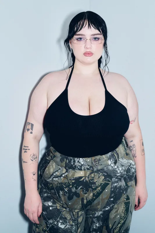 Tencel Rib Halter Top sold by Fashion Brand Company