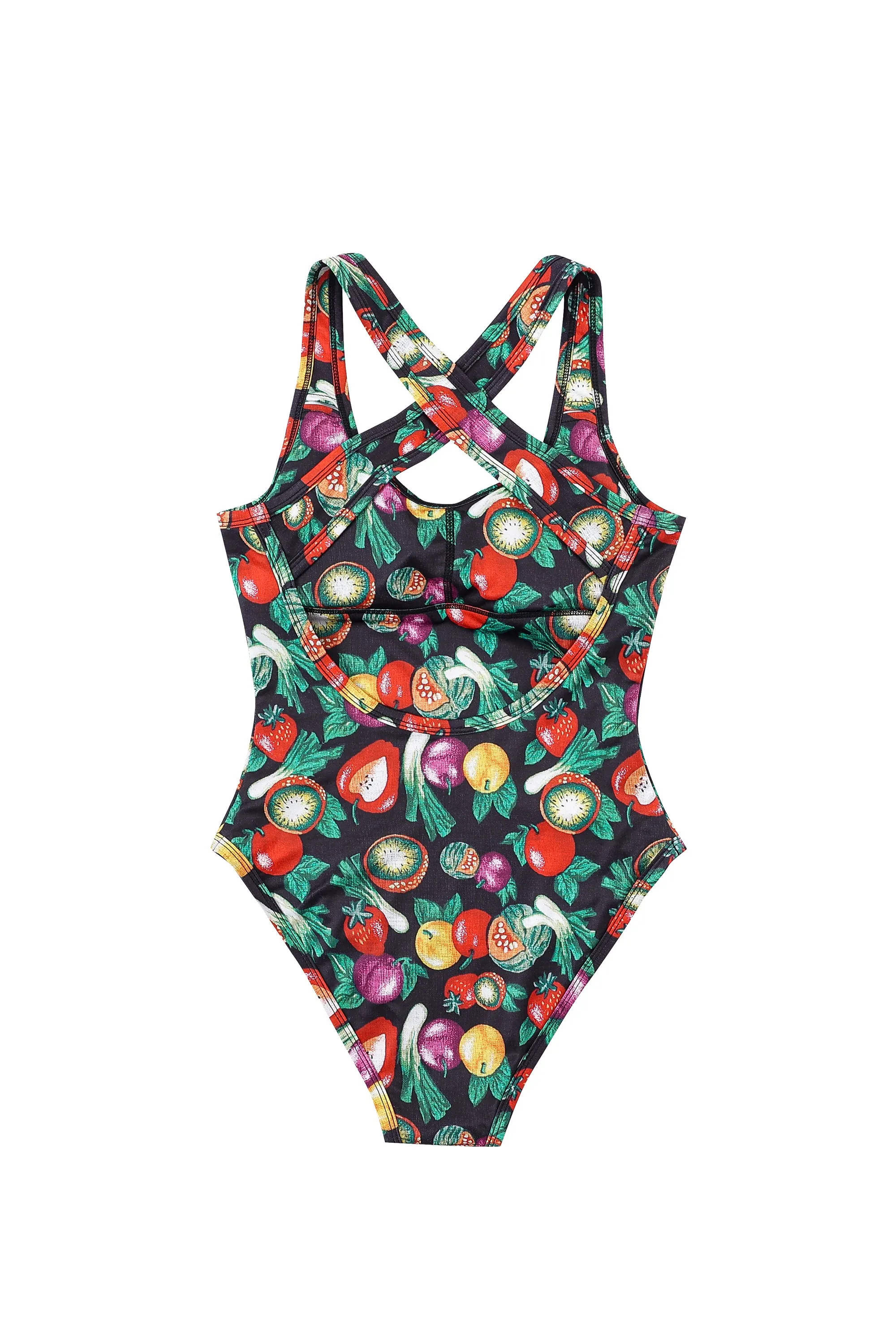 Crossback One Piece Swimsuit Vegetable Medley sold by Fashion Brand Company product image thumbnail 3