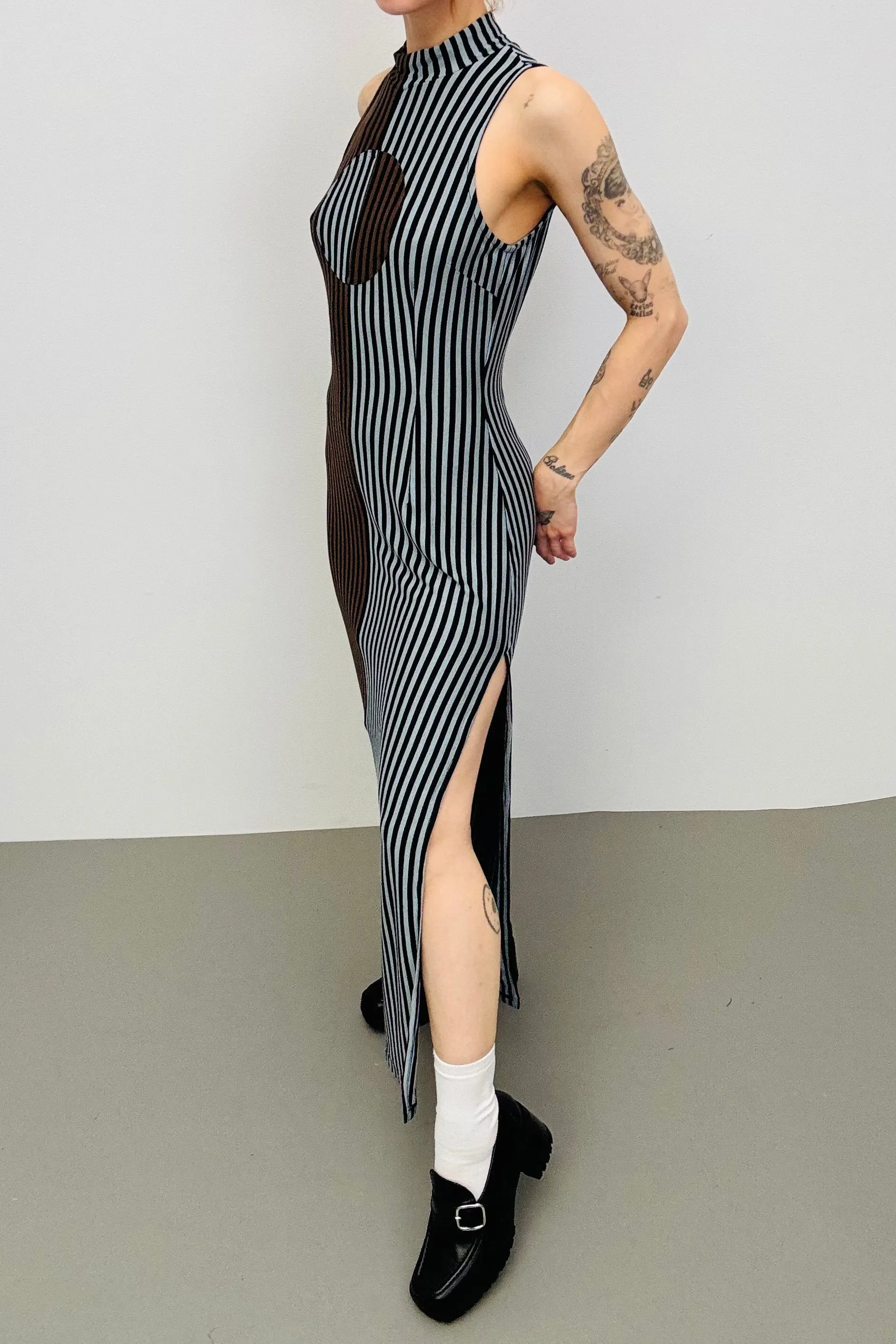 SAMPLE #265 - S 2Toned DNA Maxi Dress sold by Fashion Brand Company product image thumbnail 2