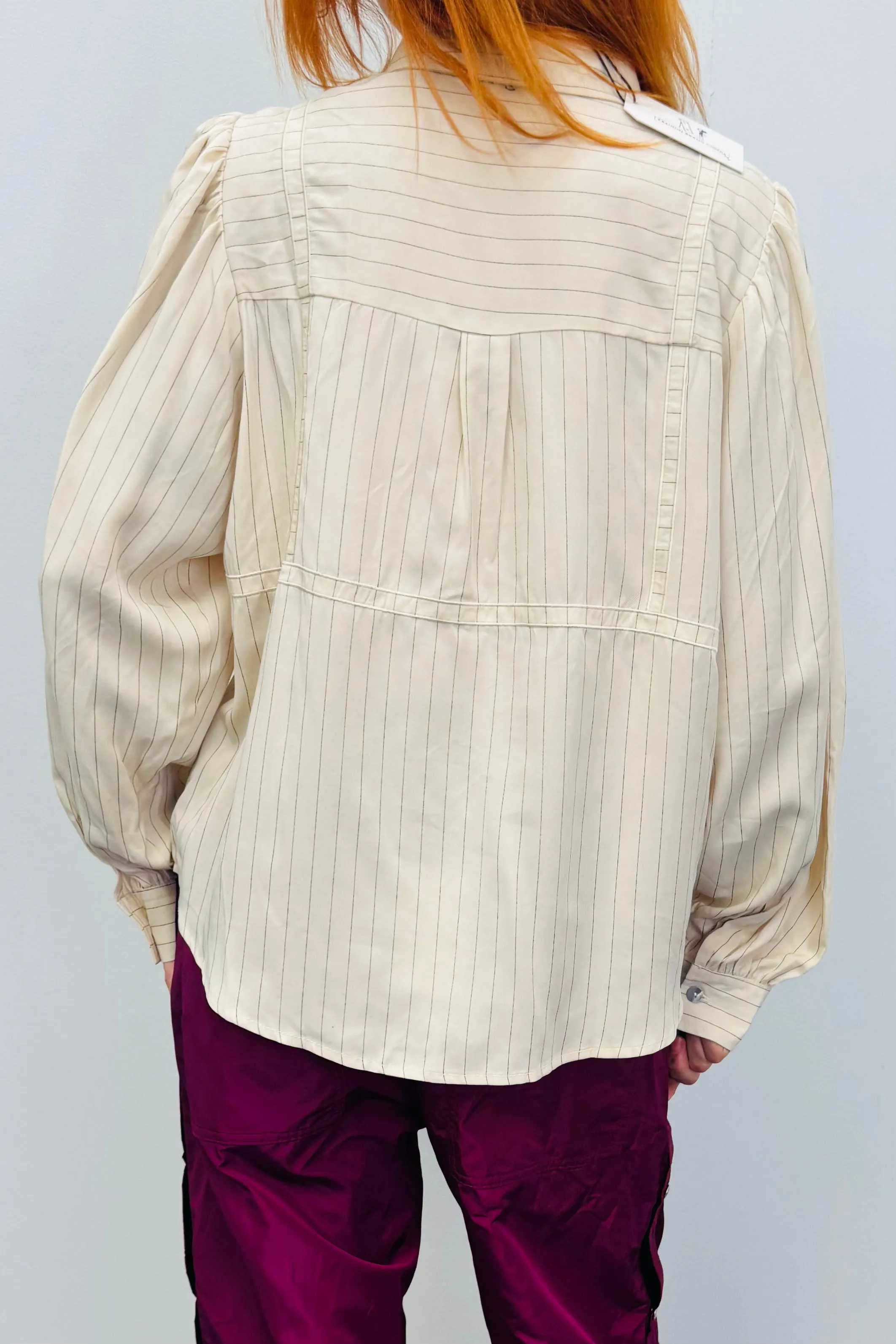 SAMPLE #282 - S Bikini Baseball tencel Button Down sold by Fashion Brand Company product image thumbnail 2