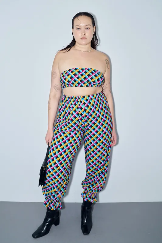 3 left - Screensaver Linen Long Bloomers & Tube Top Set made by Fashion Brand Company