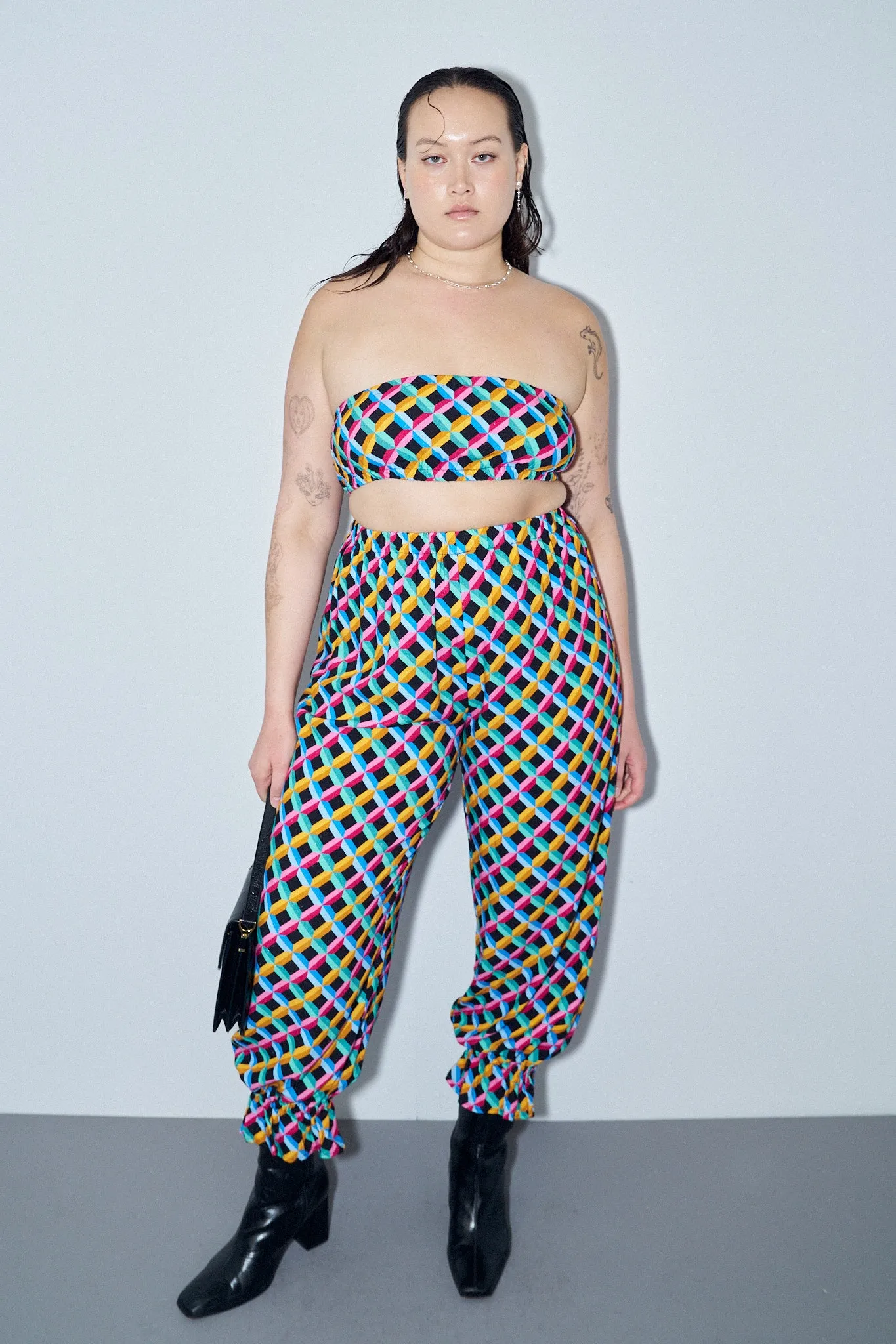 3 left - Screensaver Linen Long Bloomers & Tube Top Set sold by Fashion Brand Company