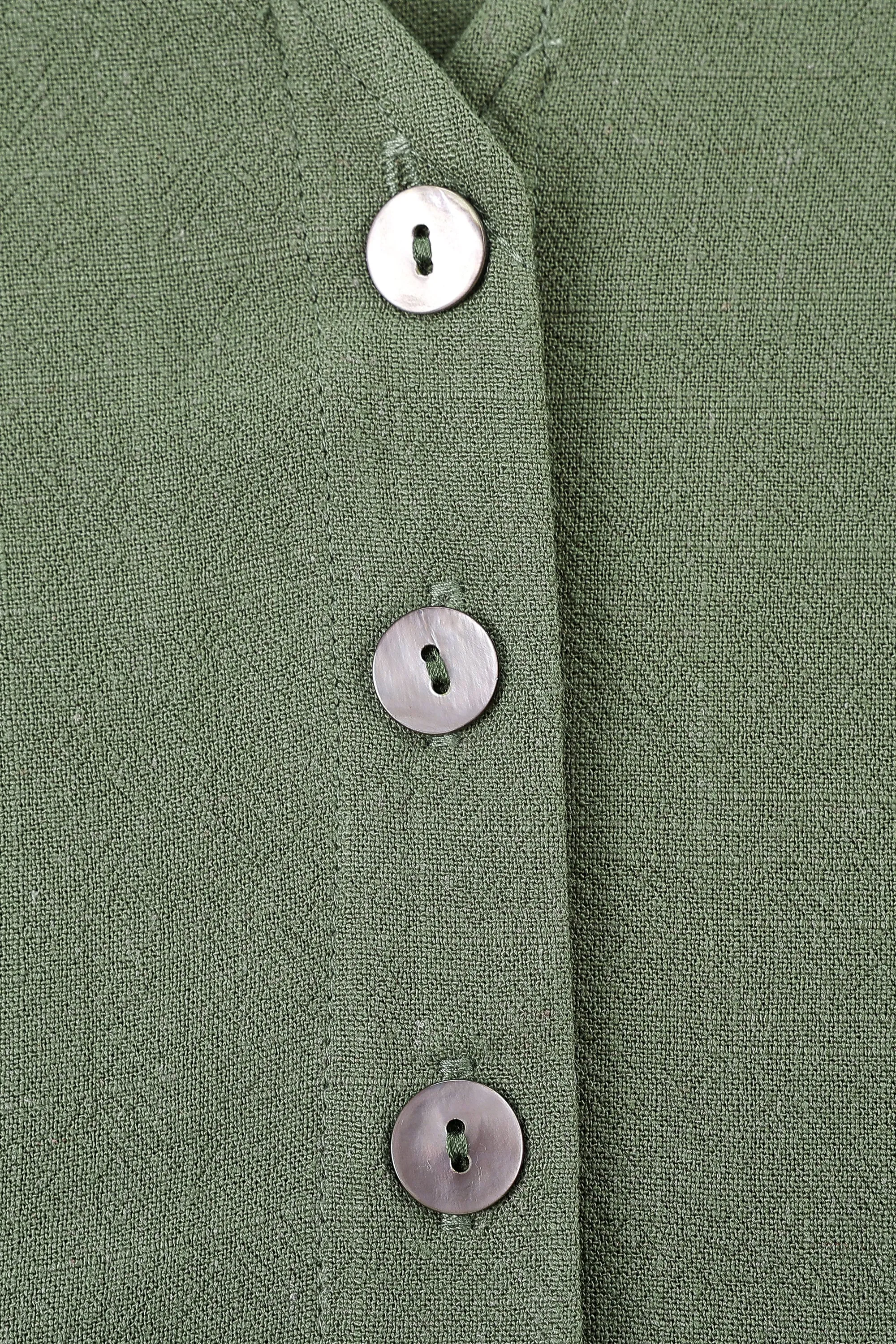 1 left - Soft Linen Vest and Pants Set Sage sold by Fashion Brand Company product image thumbnail 5