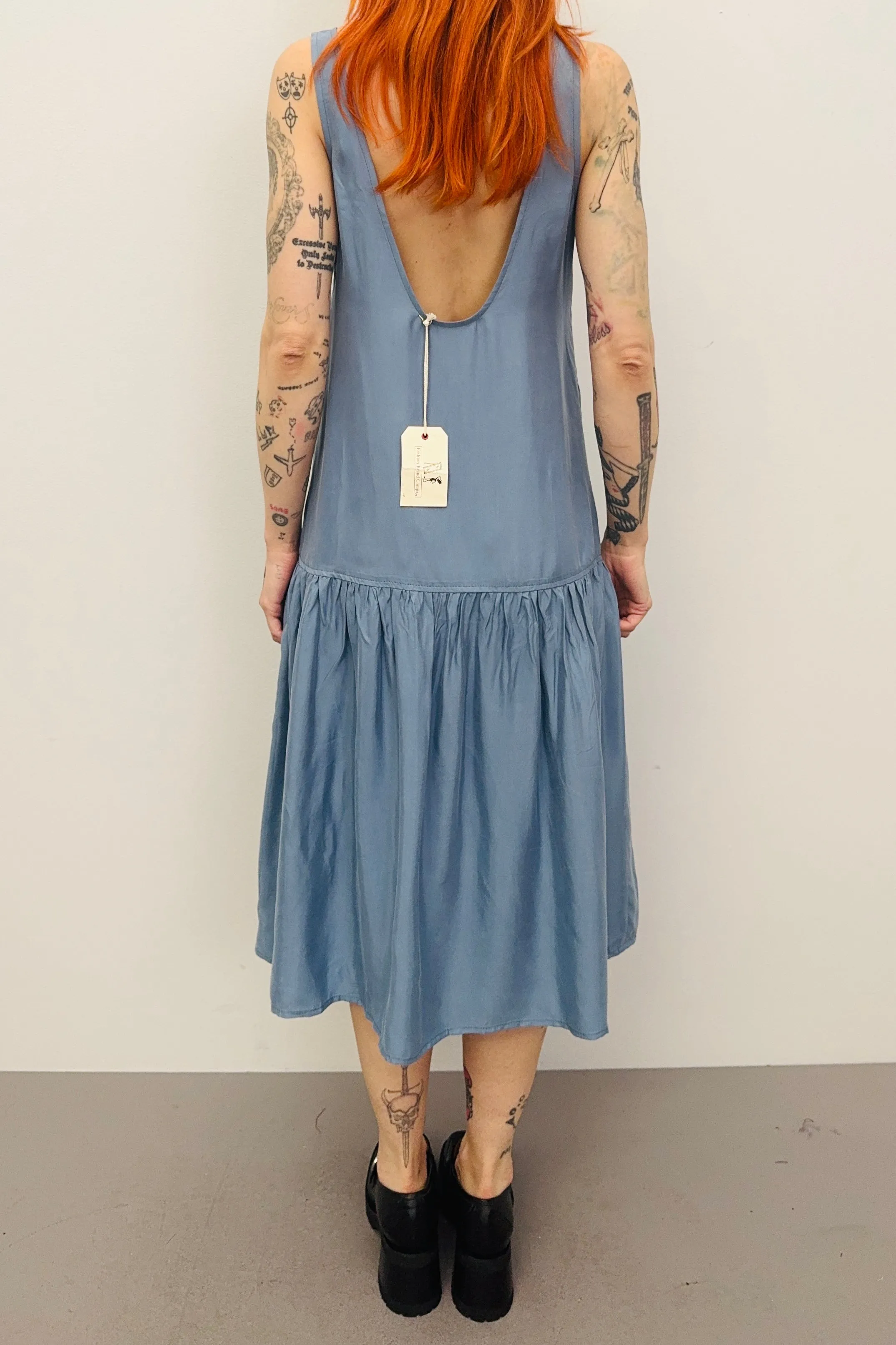 SAMPLE #323 - M Icy Cupro Midi Dress sold by Fashion Brand Company product image thumbnail 2