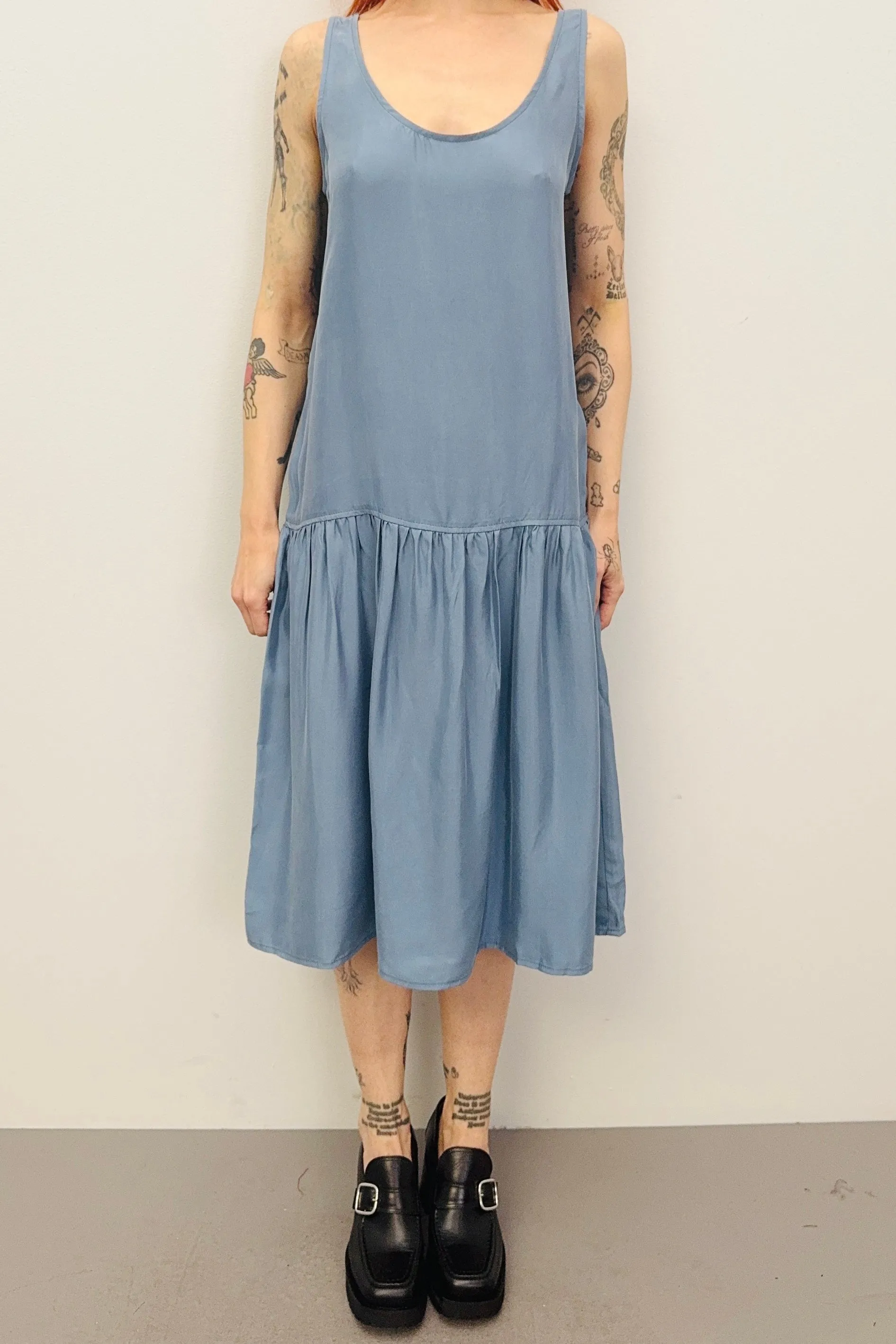 SAMPLE #323 - M Icy Cupro Midi Dress sold by Fashion Brand Company