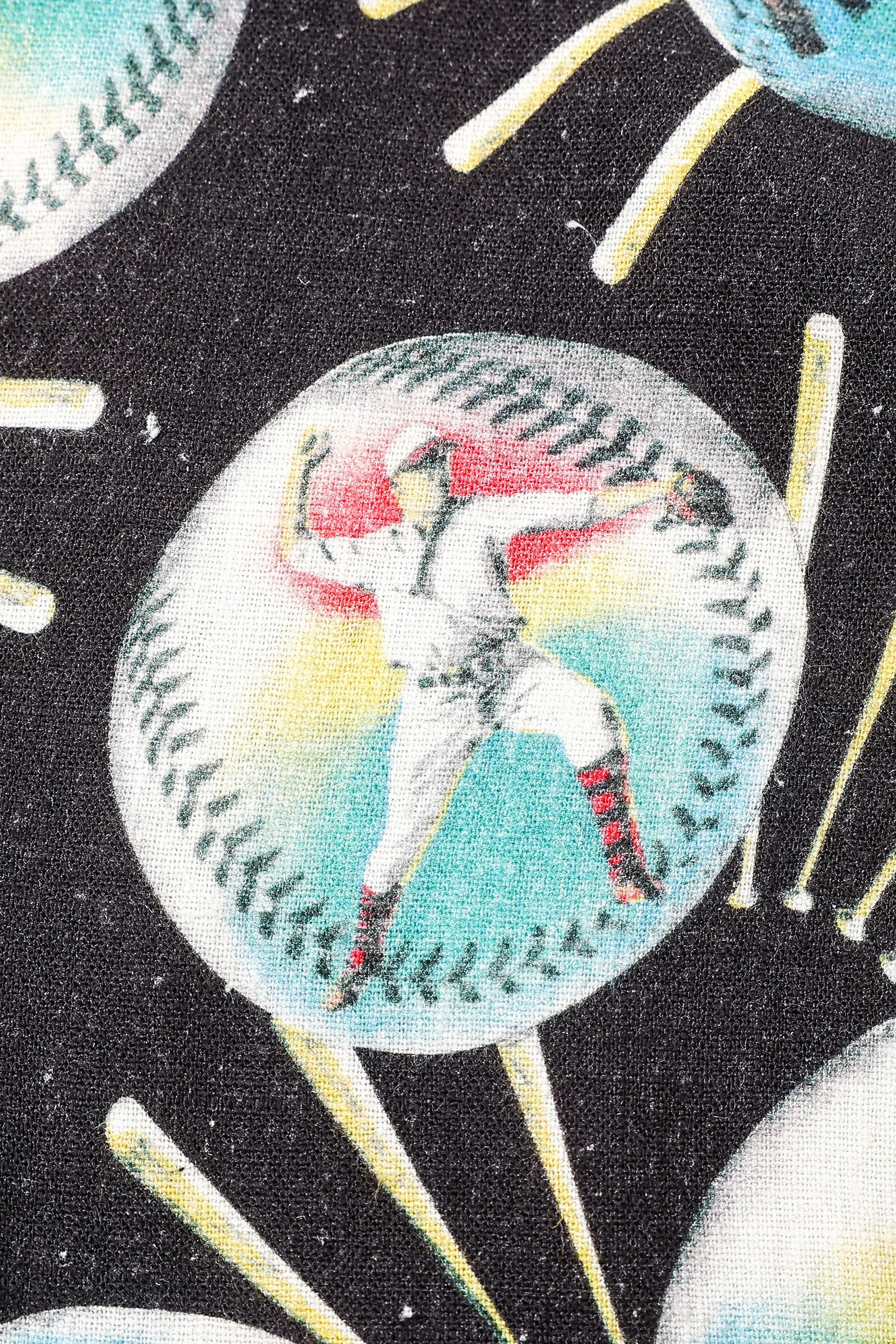 Cinch Tie Halter Dress Soft Linen Baseballs sold by Fashion Brand Company product image thumbnail 4