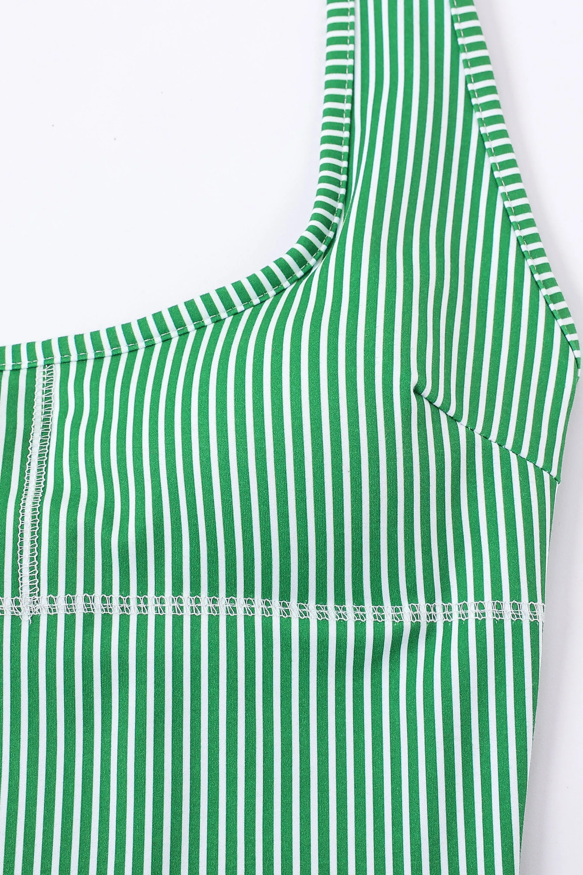 1 left - Tennis Stripe Yoga Halter Top sold by Fashion Brand Company product image thumbnail 5