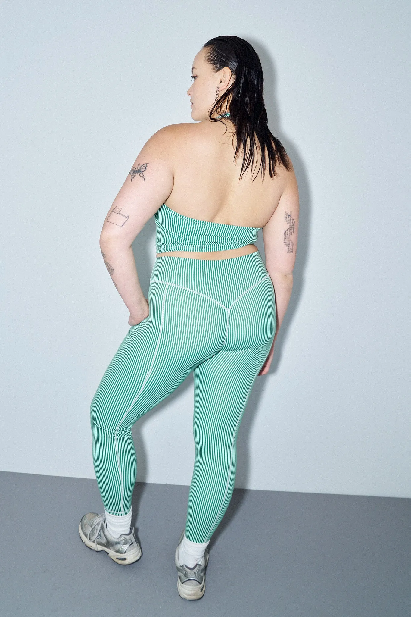 1 left - Tennis Stripe Yoga Leggings sold by Fashion Brand Company product image thumbnail 4