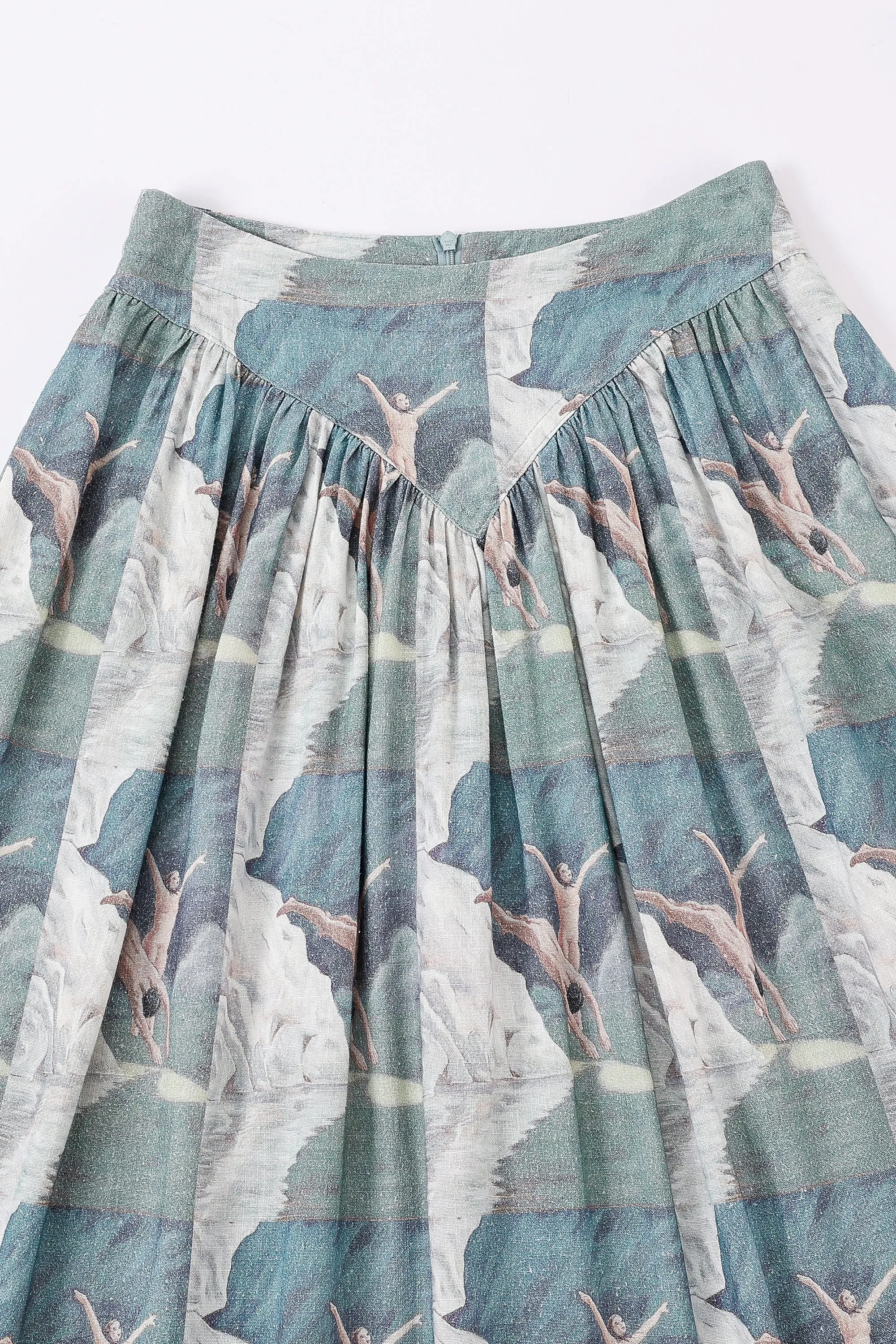 2 left - Park Skirt Soft Linen Nude Divers sold by Fashion Brand Company product image thumbnail 5
