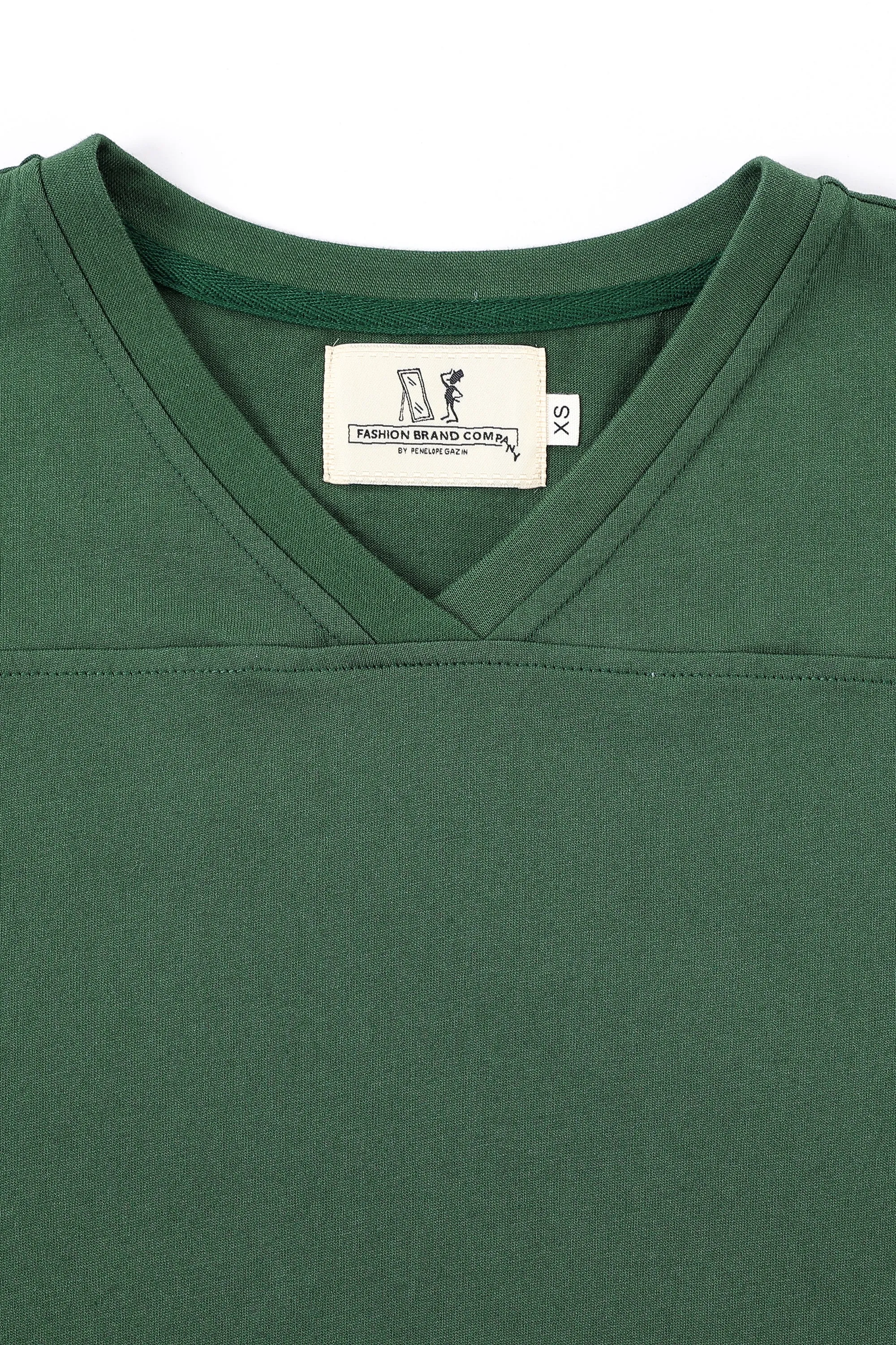 Crop Football T-Shirt Green sold by Fashion Brand Company product image thumbnail 4