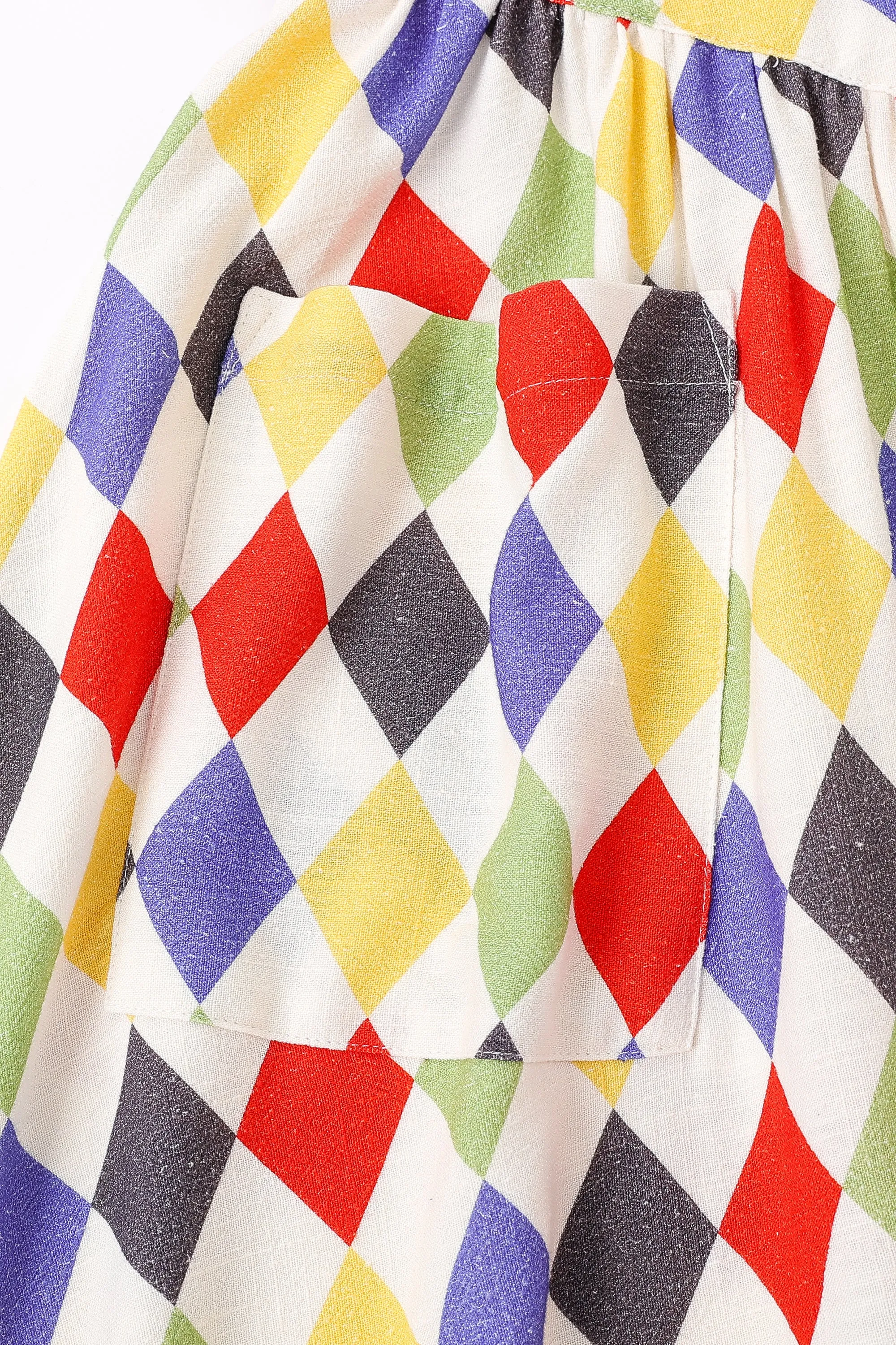 Trad Mistress Soft Linen Mini Dress Harlequin sold by Fashion Brand Company product image thumbnail 3