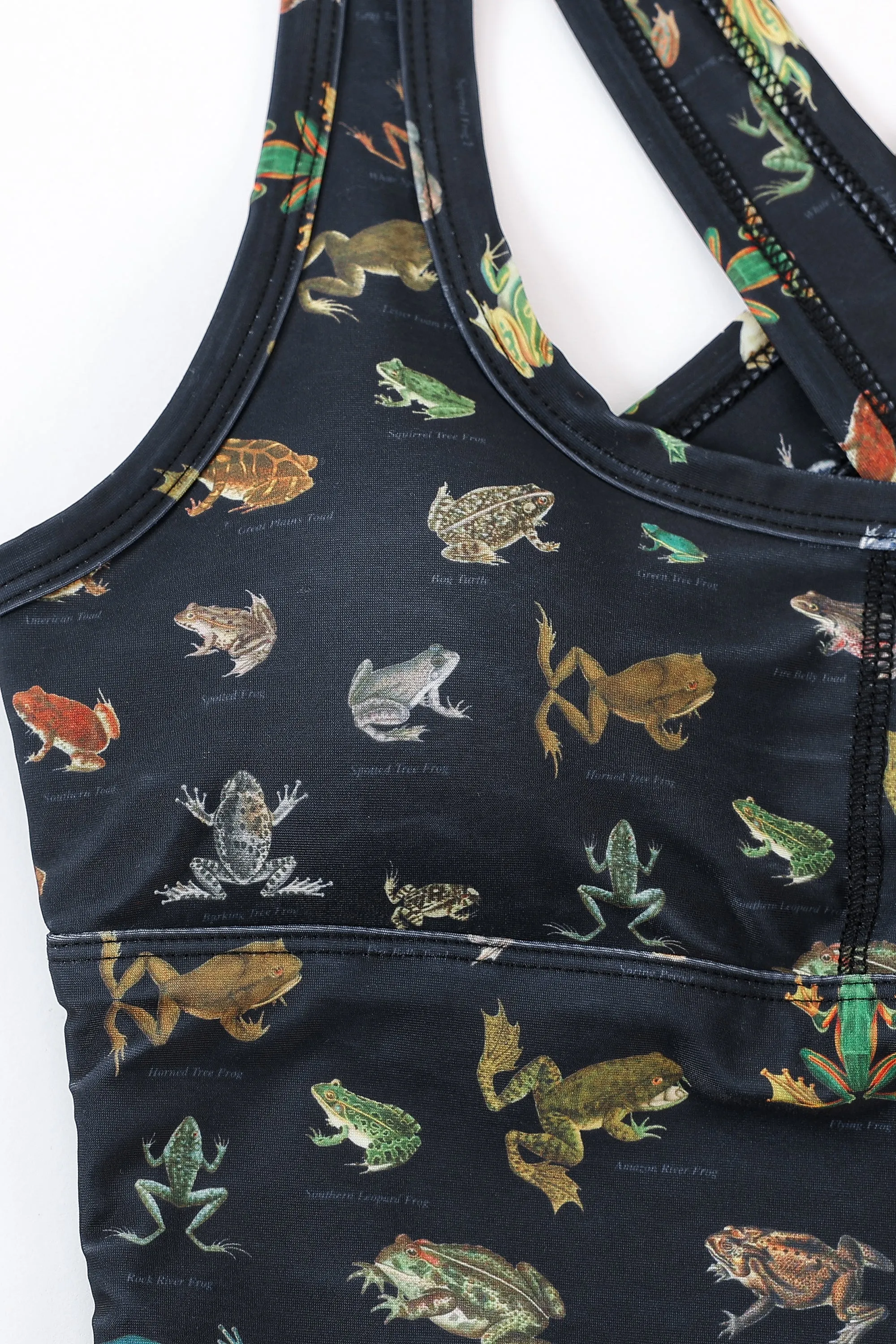 Crossback One Piece Swimsuit Favorite Frogs sold by Fashion Brand Company product image thumbnail 2