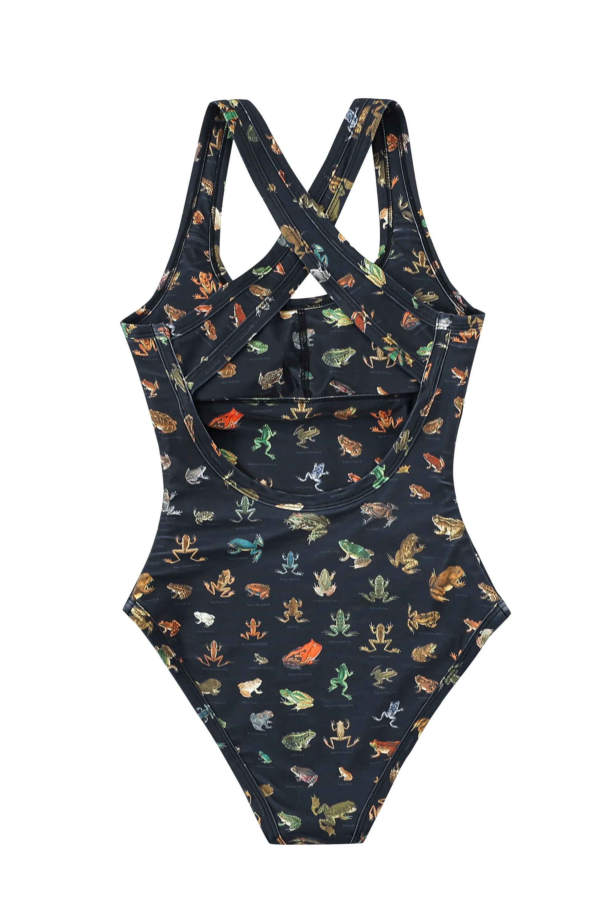 Crossback One Piece Swimsuit Favorite Frogs sold by Fashion Brand Company product image thumbnail 4