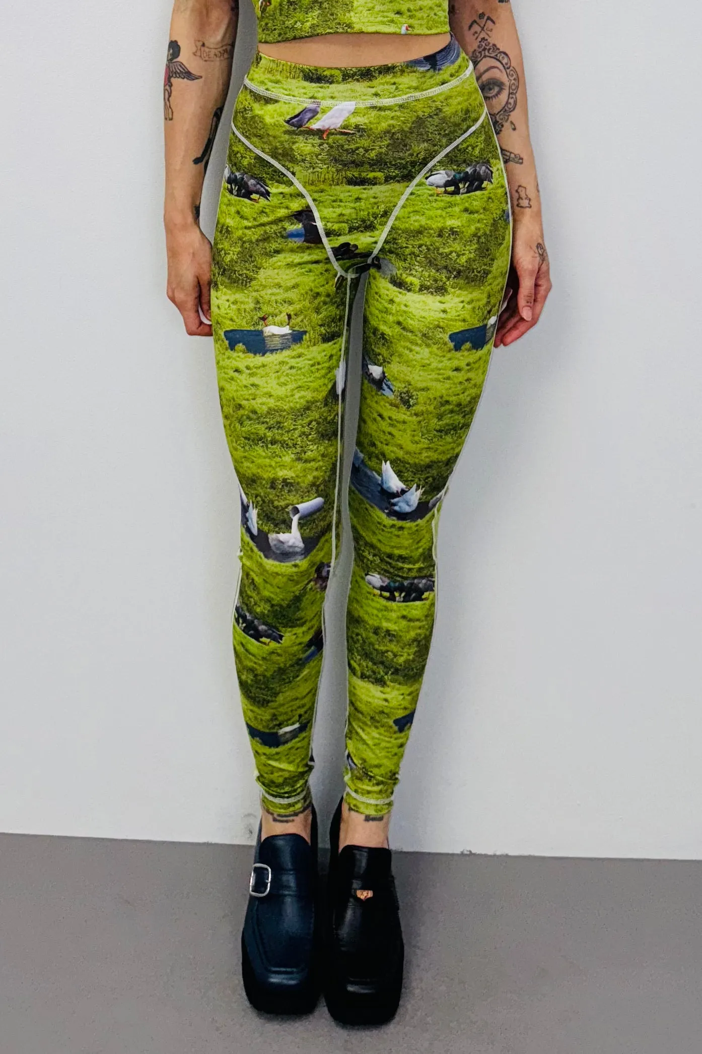 SAMPLE #441 - S Ducks Thong Leggings sold by Fashion Brand Company